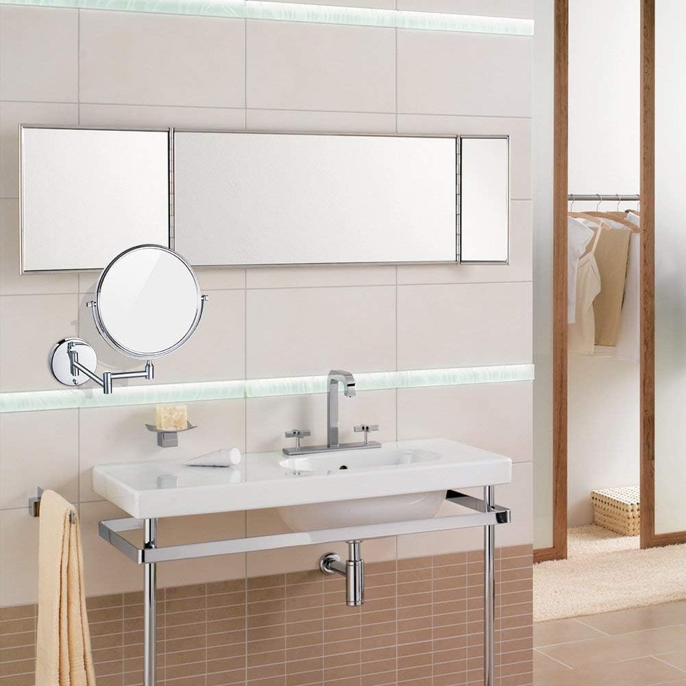 Sturdy Wall-Mounted Makeup Mirror