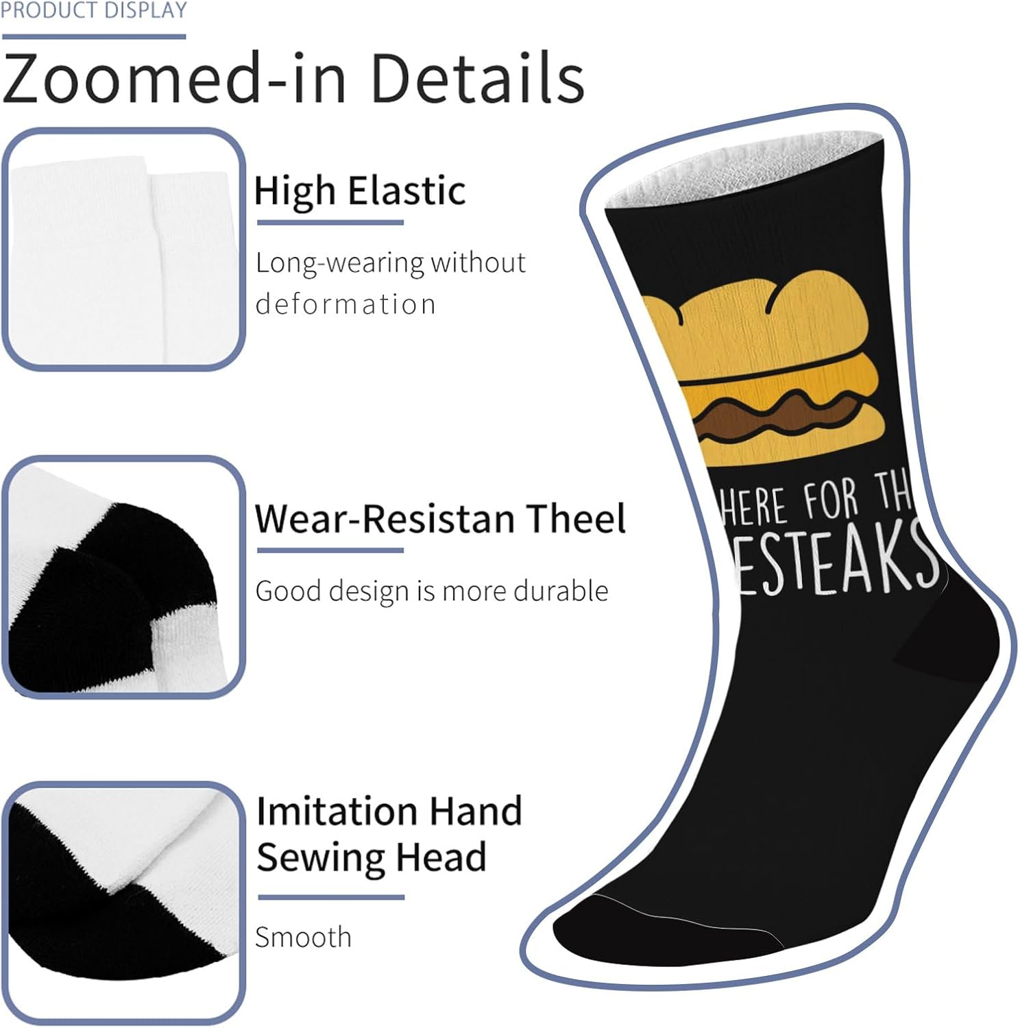 Mid-Calf Crew Socks for Boys - Comfortable Standard