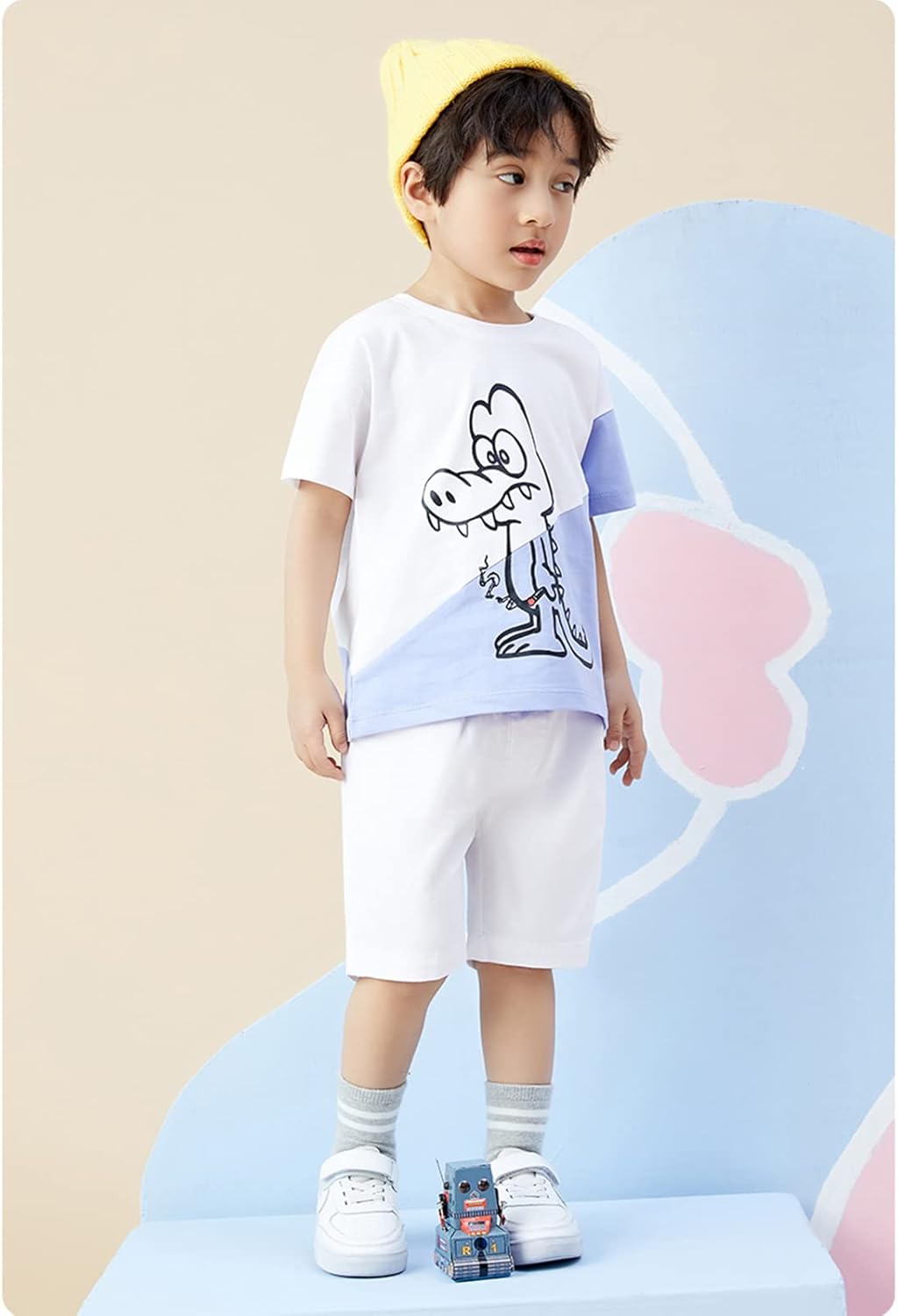 KISBINI Boys Chino Shorts Uniform Perfect for School Casual