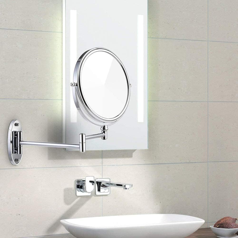 DEIHGE Makeup Mirror 3X Magnification Wall-Mounted Vanity Portable and Stylish