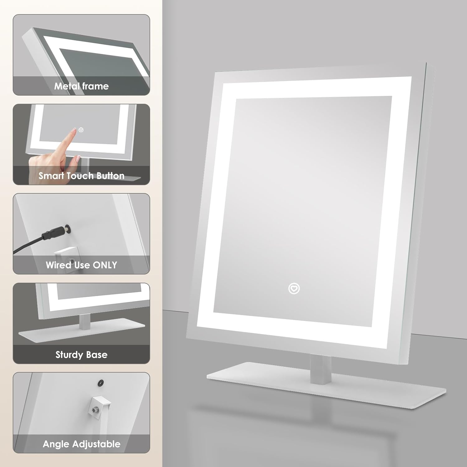 Beelux Lighted Makeup Mirror