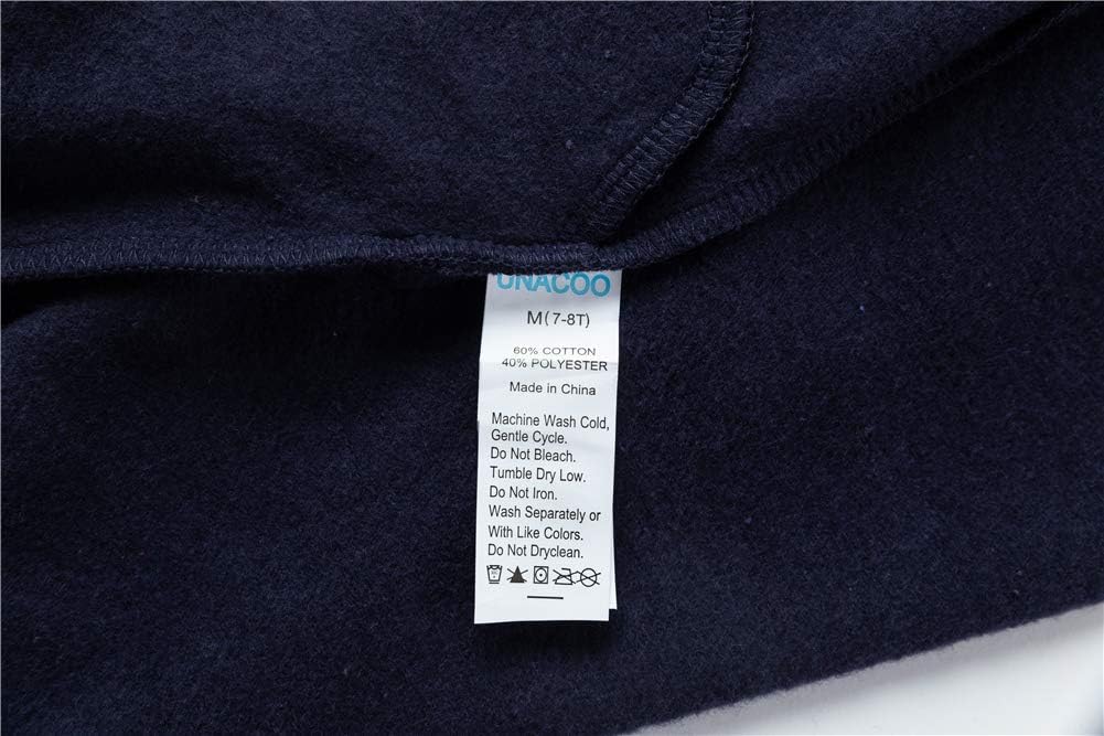 UNACOO Kids Fleece Jogger Pants for Boys and Girls 3-12 Years
