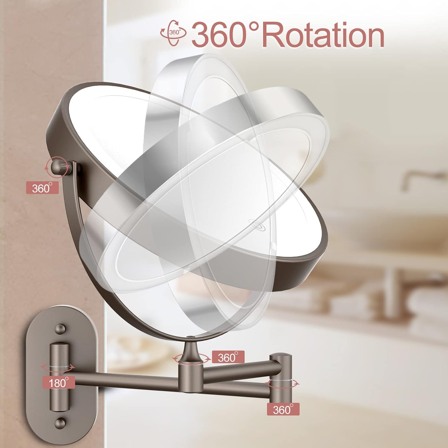FASCINATE Wall-Mounted Lighted Vanity Mirror