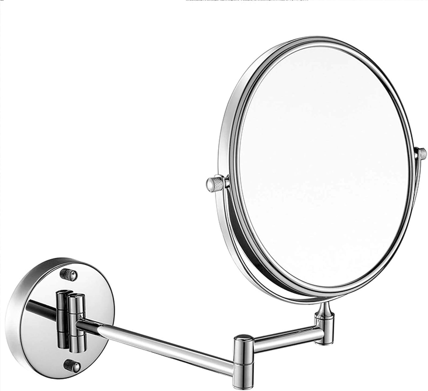 Wall-Mounted 8 Vanity Mirror 360 Swivel 5X Magnification
