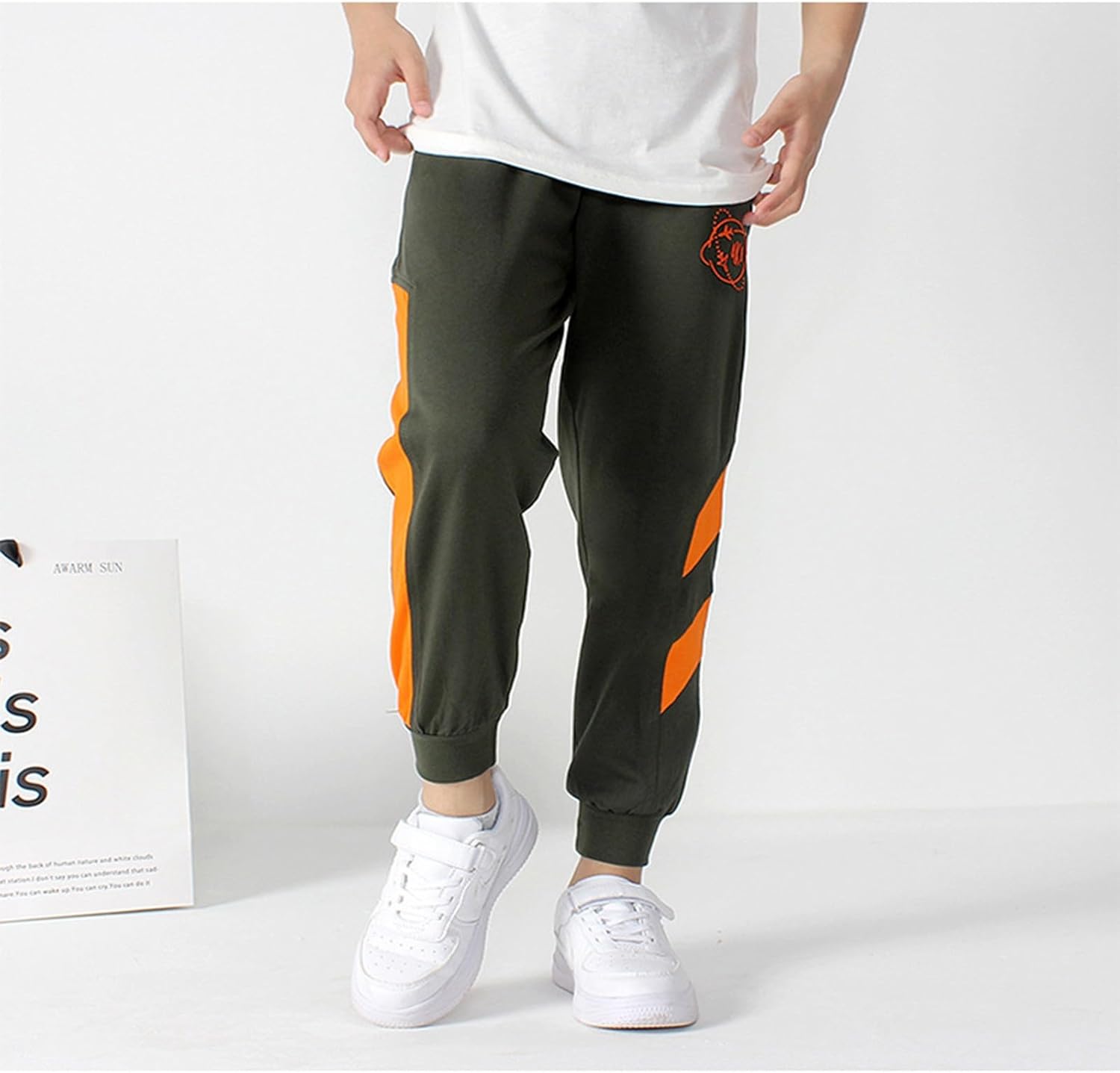 Toddler Boy Soft Elastic Waist Joggers Pants