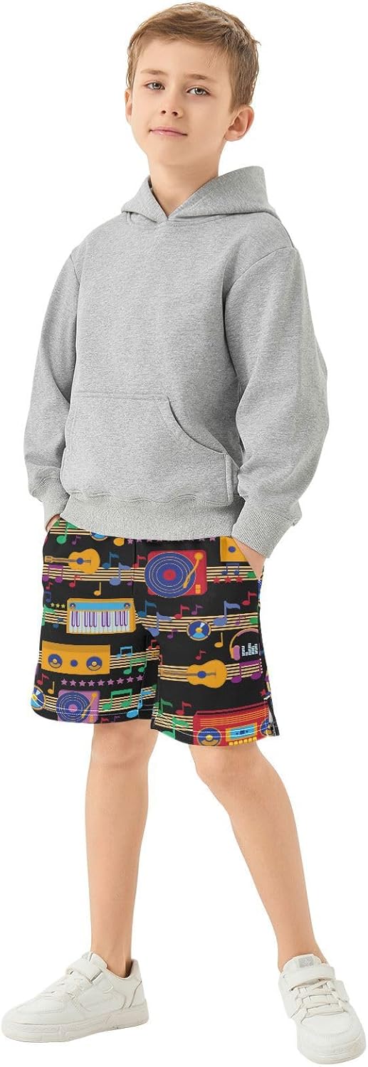 Aflyko Boys Summer Shorts Casual Daily Outfit with Drawstring Waist and Pockets
