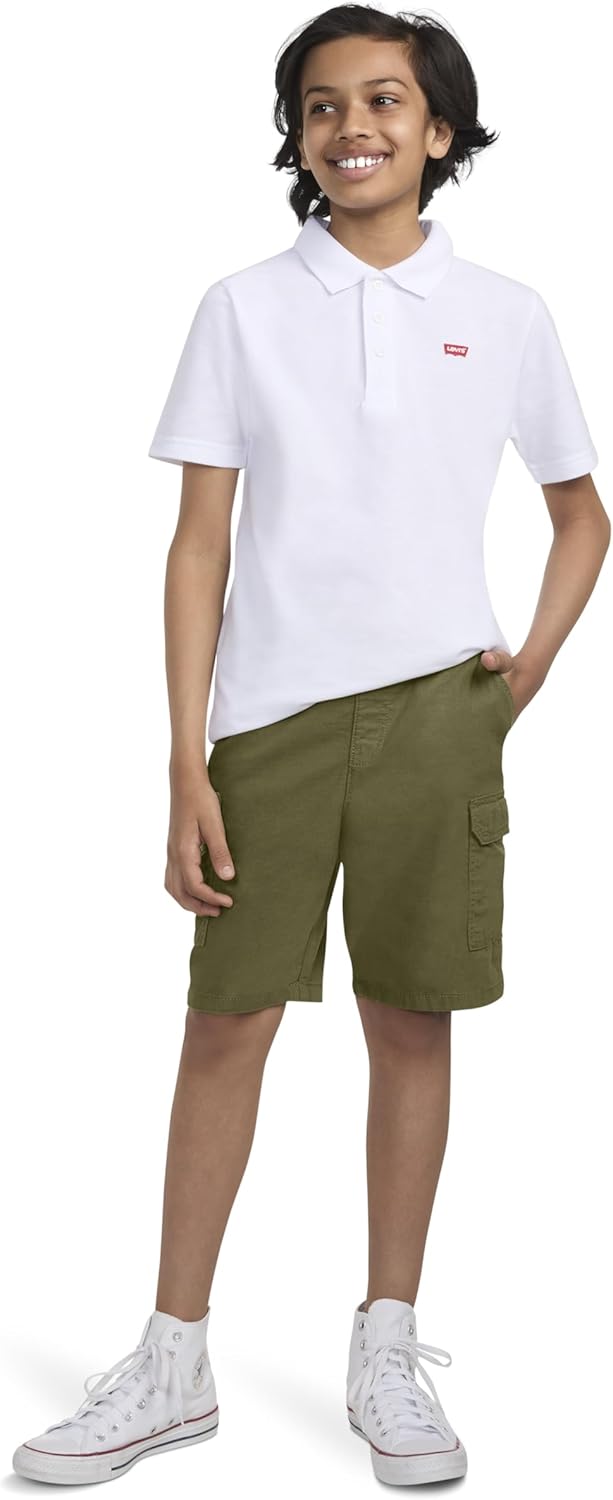 Levis Boys Pull-On Cargo Shorts - Durable Stylish for Comfort