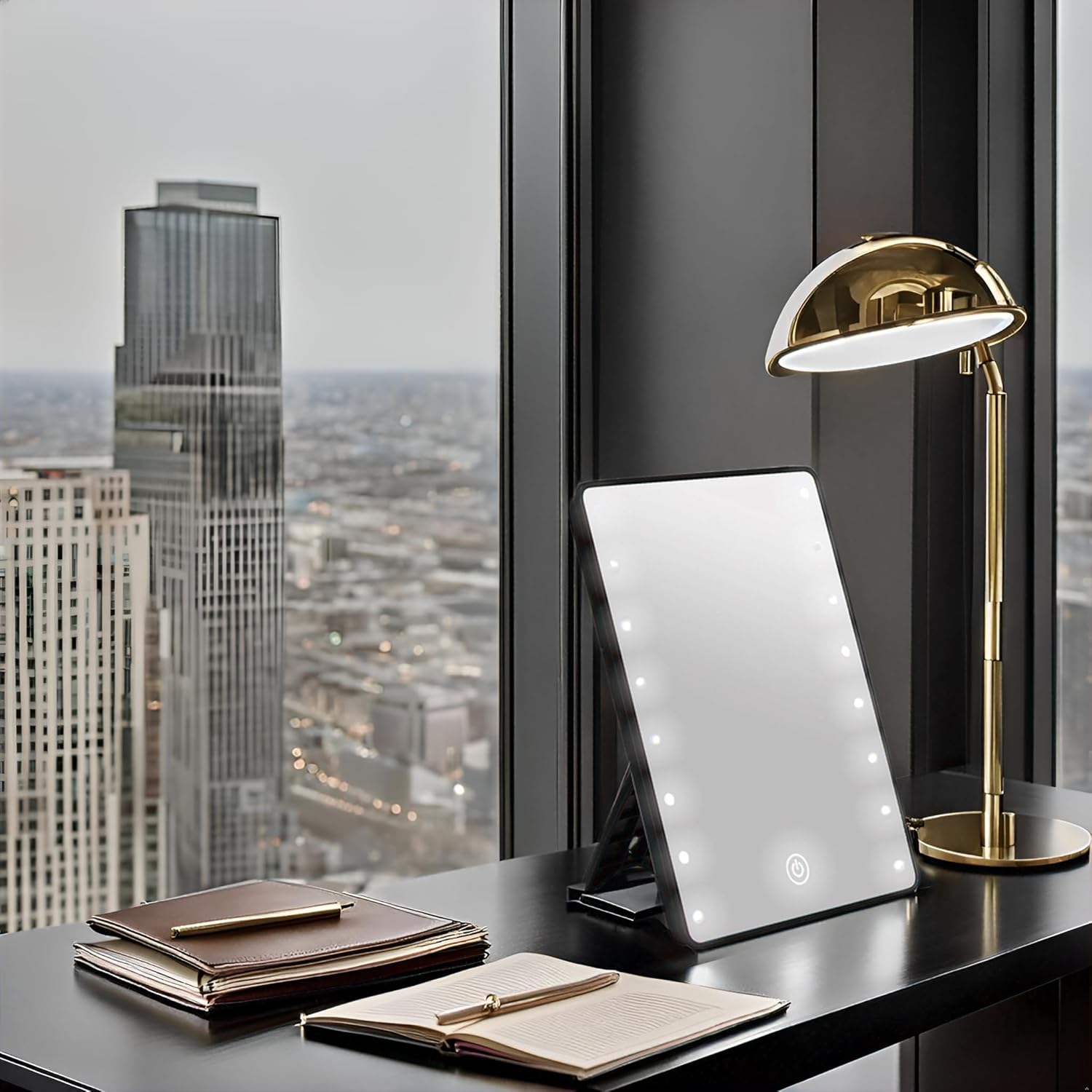 Schliersee Lighted Makeup Mirror with 16 LED Lights