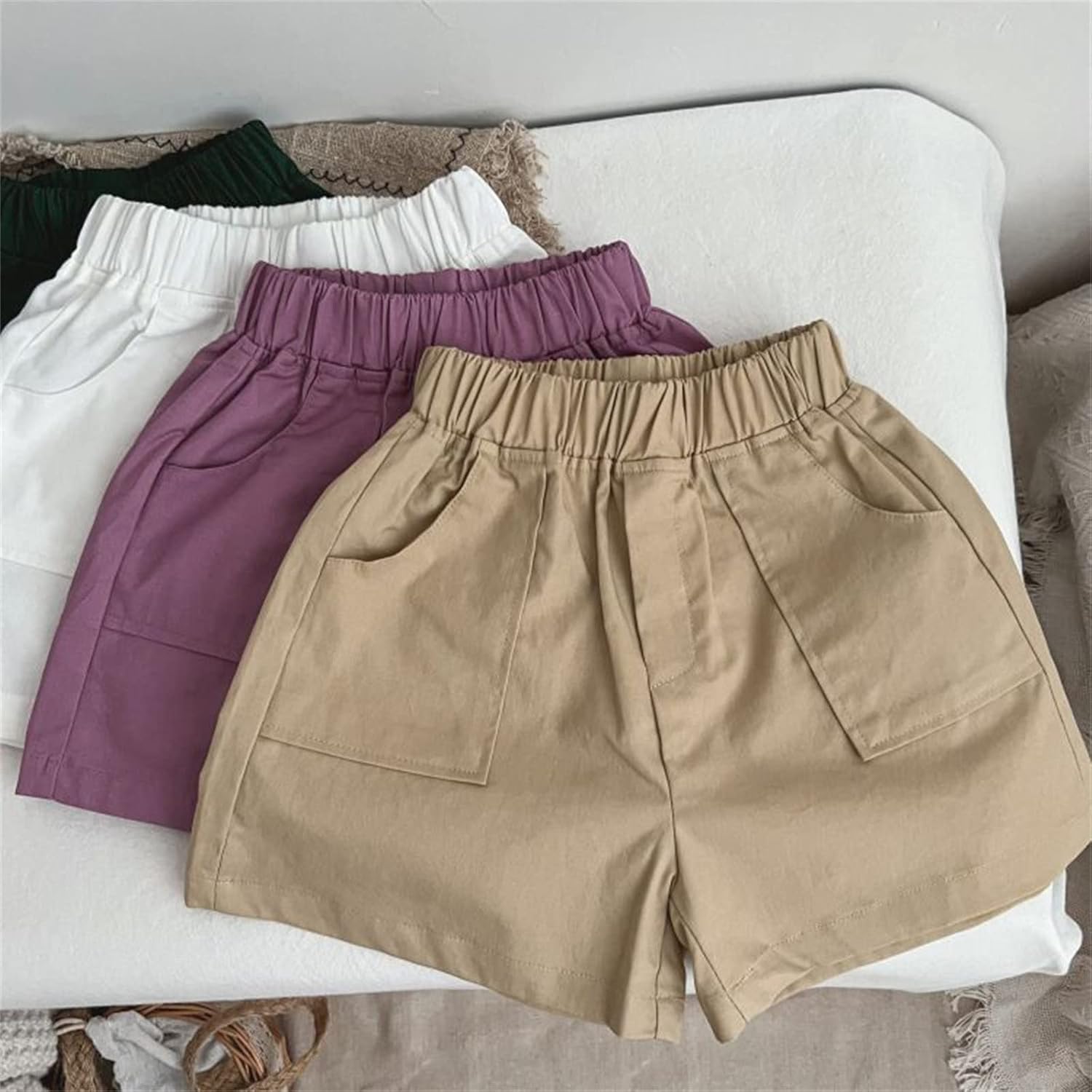 Toddler Boys and Girls Summer Shorts with Pockets