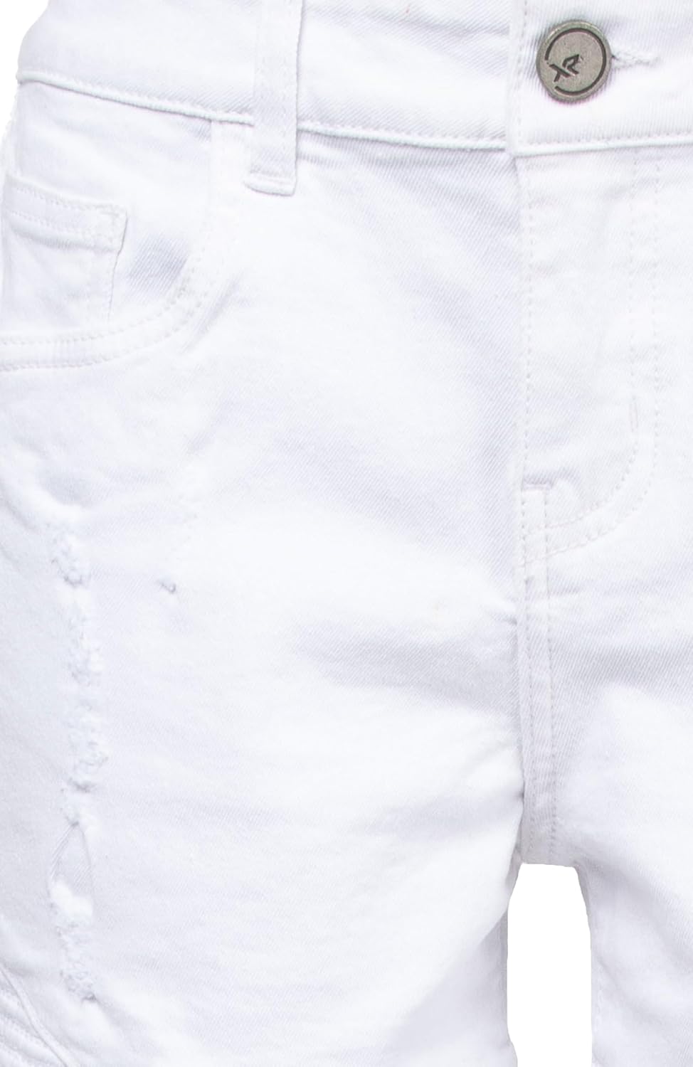 X RAY - Casual Ripped Biker Moto Denim Shorts for Toddler Boys