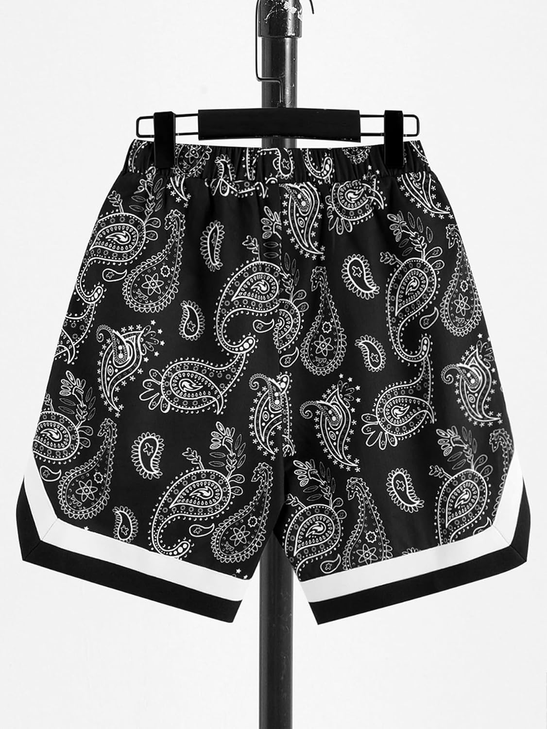 Paisley Print Track Shorts Battle Tested