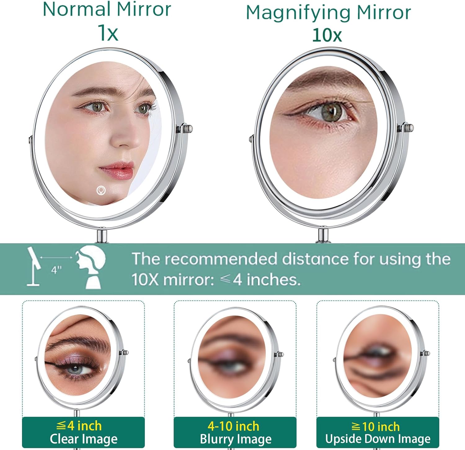 Magical LED Lighted Makeup Mirror