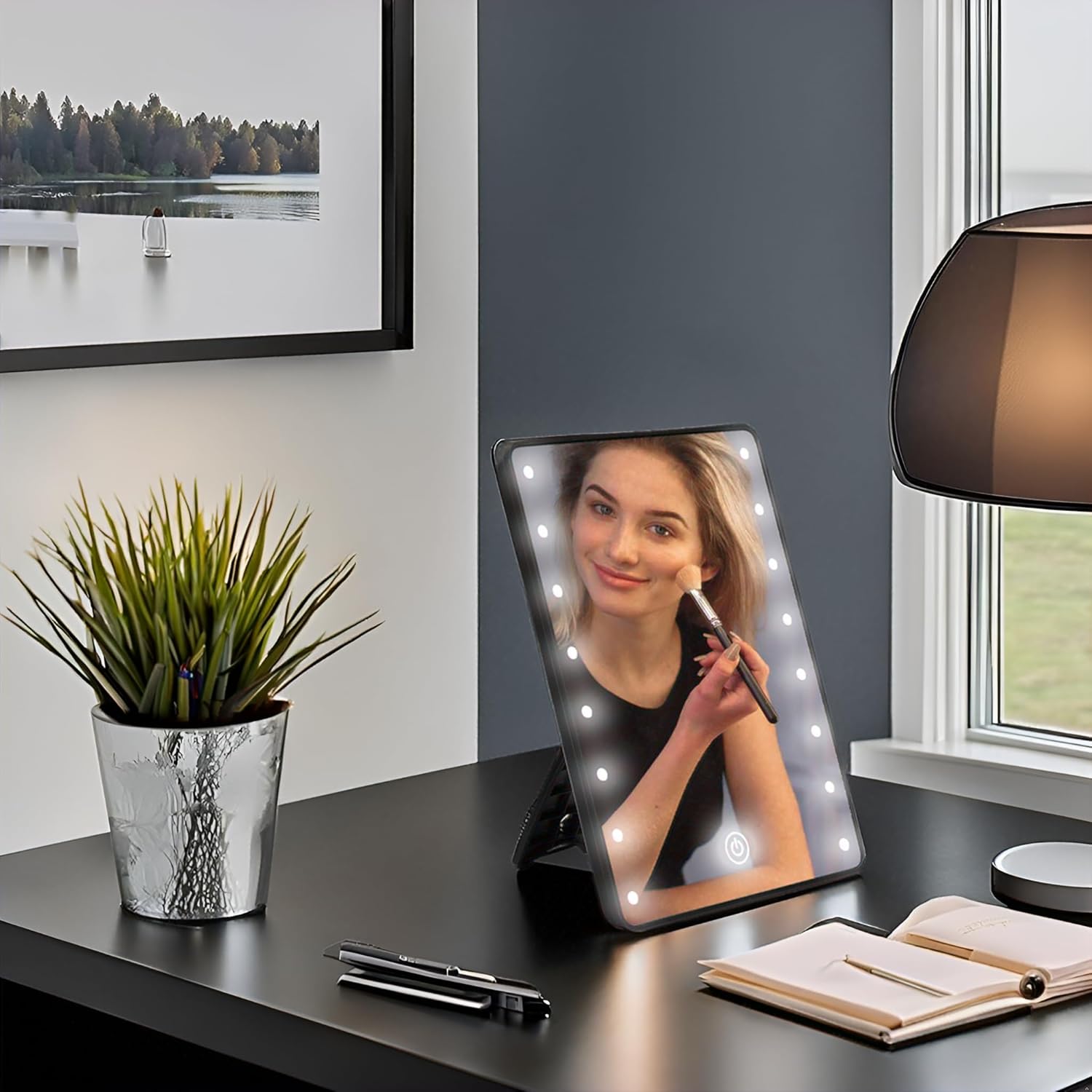 Schliersee Lighted Makeup Mirror with 16 LED Lights