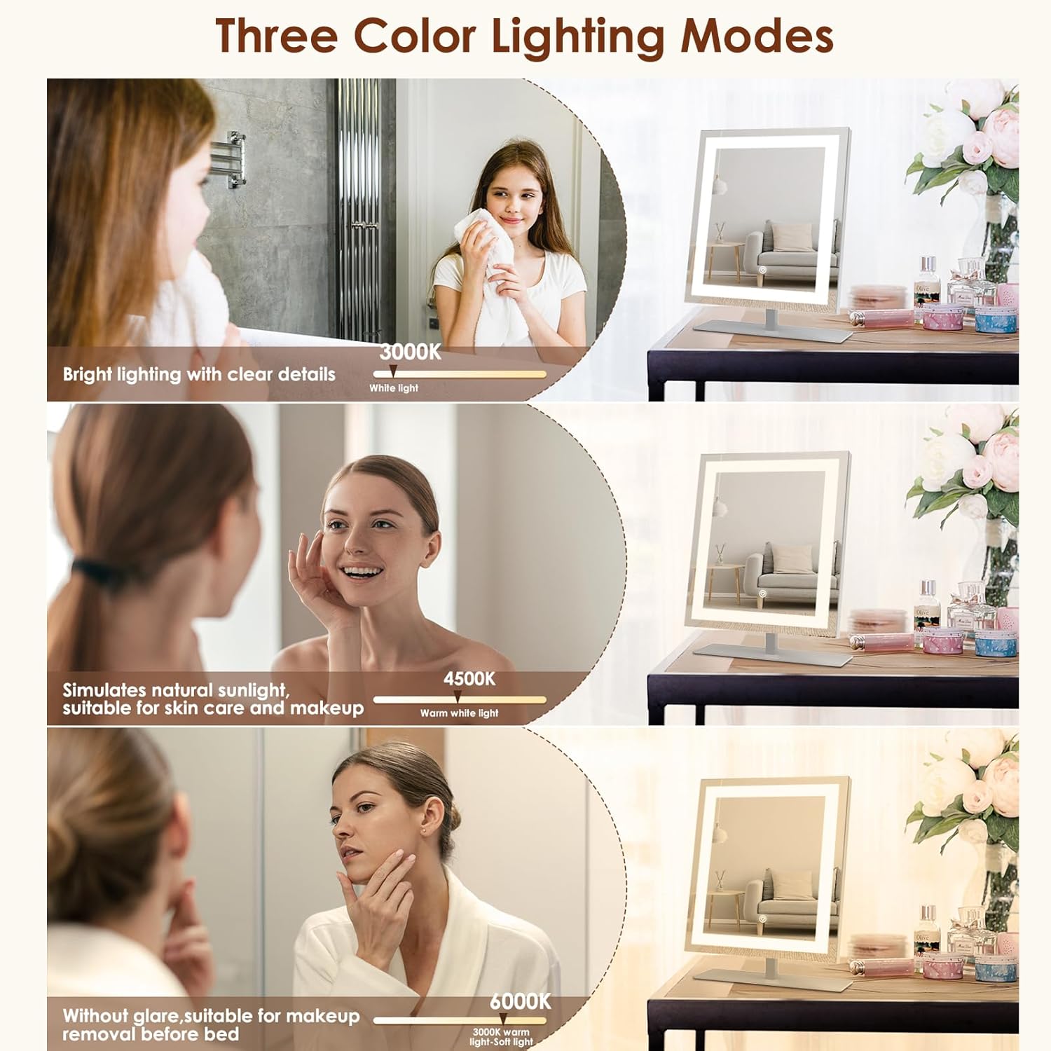 Beelux Lighted Makeup Mirror