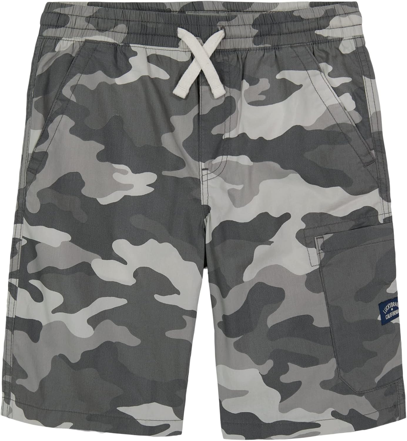 Lucky Brand Boys Pull-on Cargo Shorts Drawstring Closure