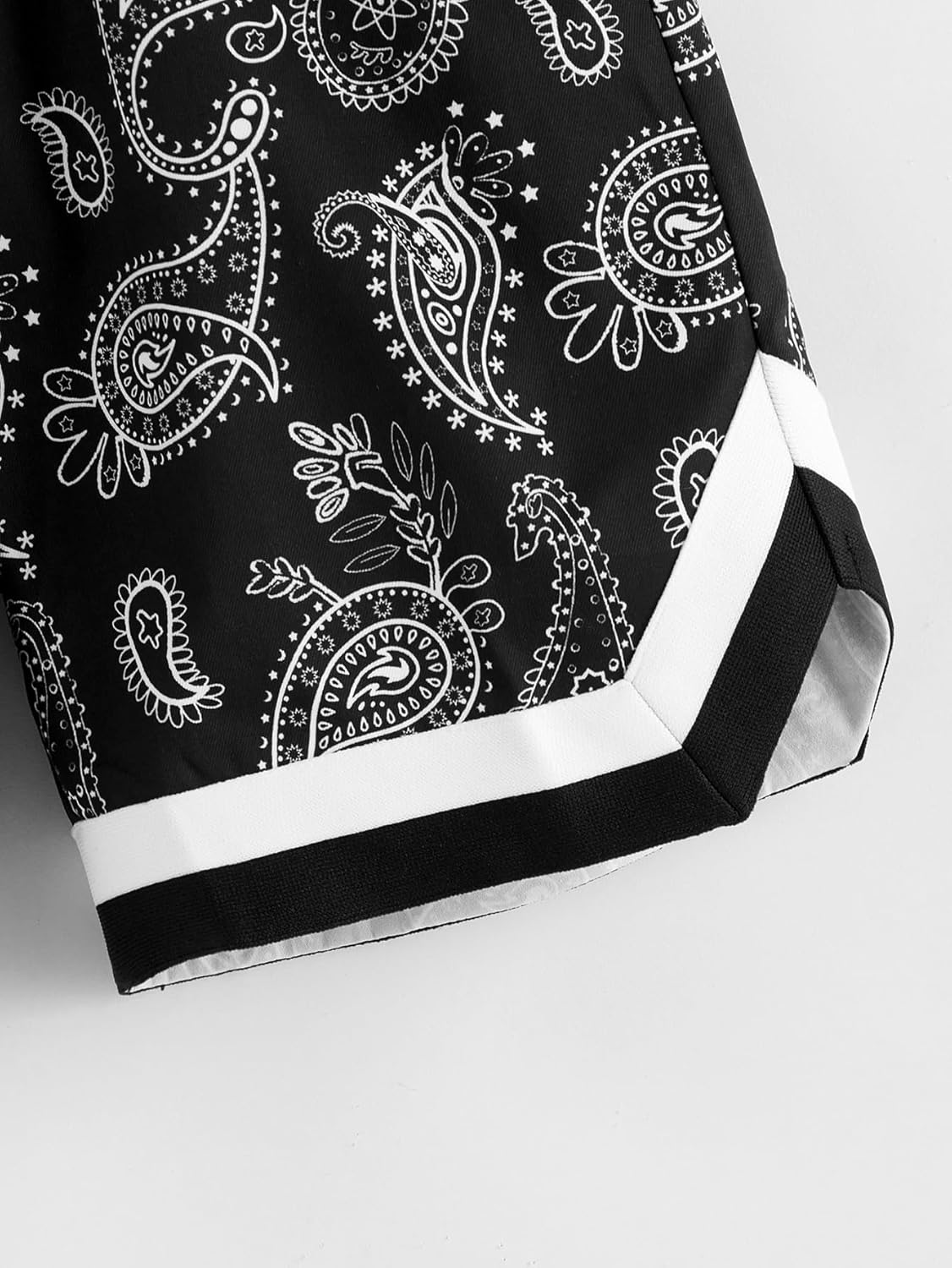 Paisley Print Track Shorts Battle Tested