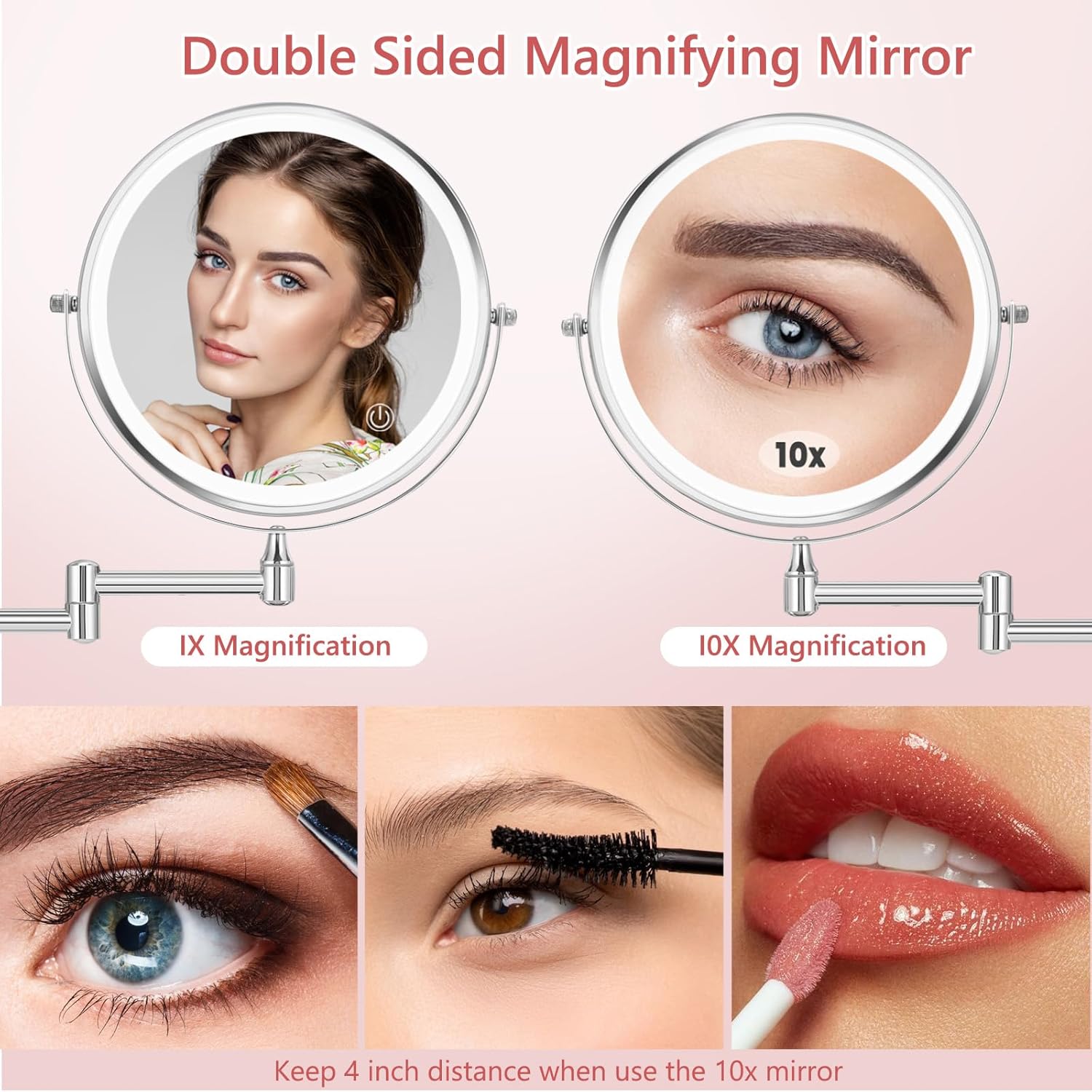 Boost Your Grooming with the ZLOKLA Rechargeable Makeup Mirror