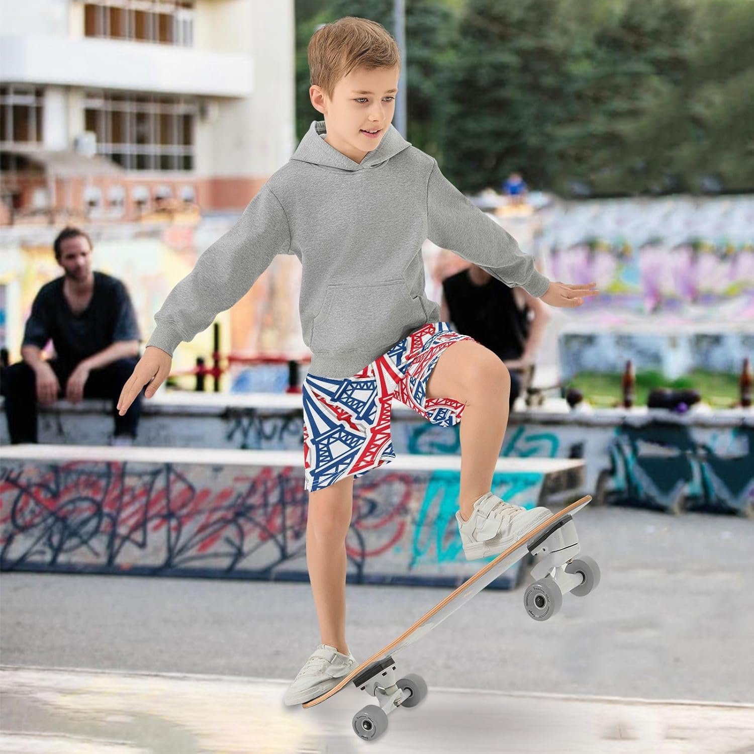 Aflyko Boys Casual Shorts Summer Outfit with Pockets for Boys