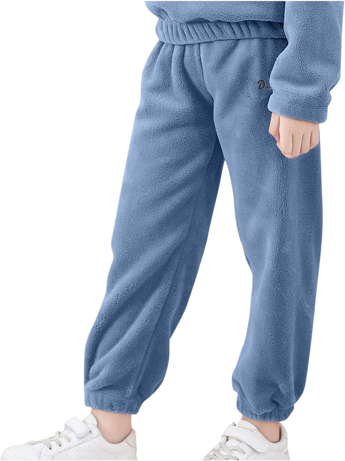 Cozy Fleece Joggers with Elastic Waist for Kids