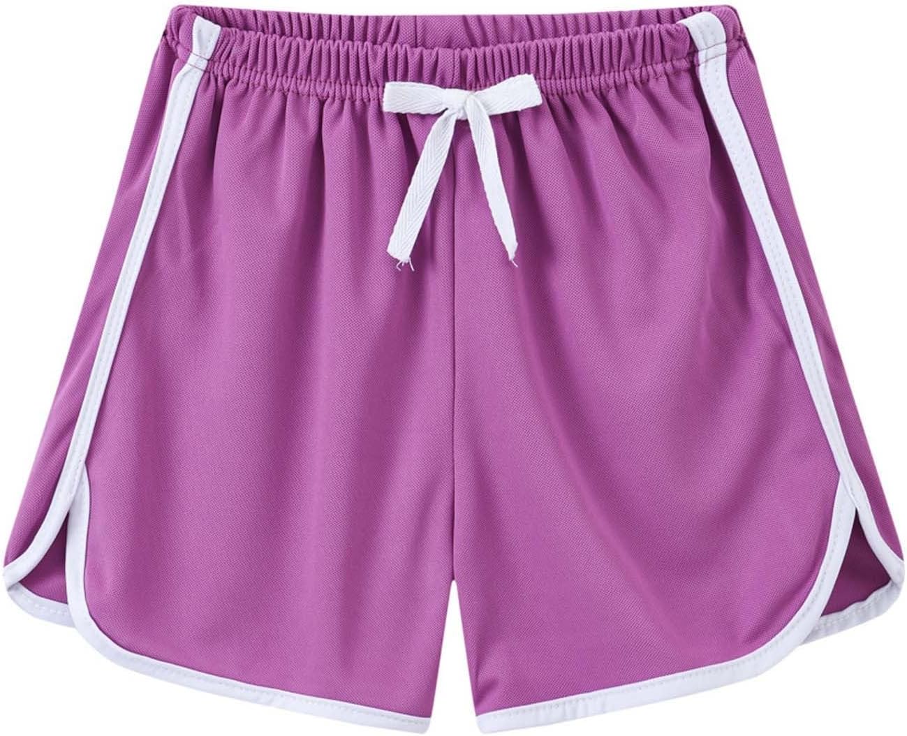 3 Pack Boys Girls Athletic Running Shorts for Summer Casual Wear