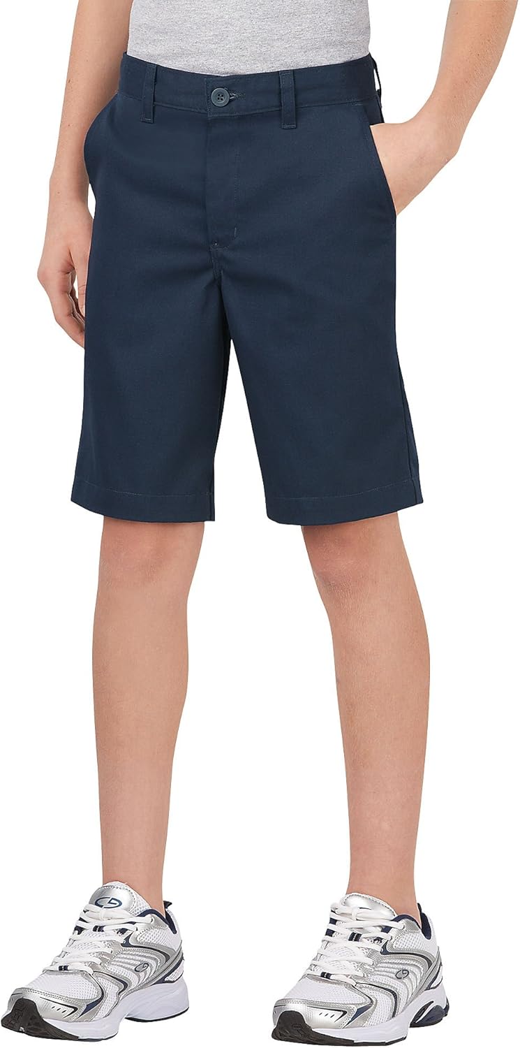 Dickies Khaki Boys Flex Waist Stretch Flat Front Shorts