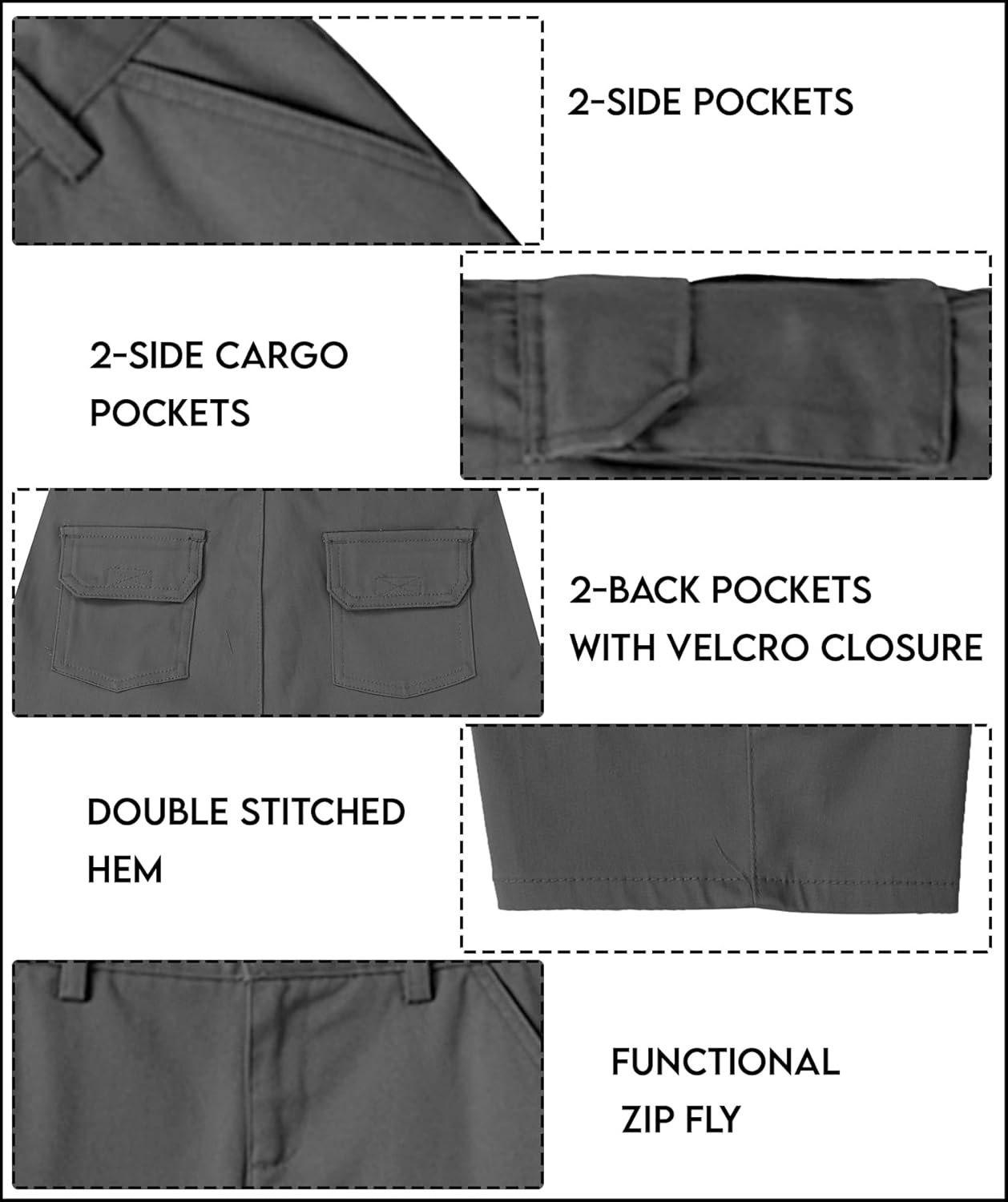 Stay Comfy in Galaxy by Harvic Boys Cargo Stretch Shorts