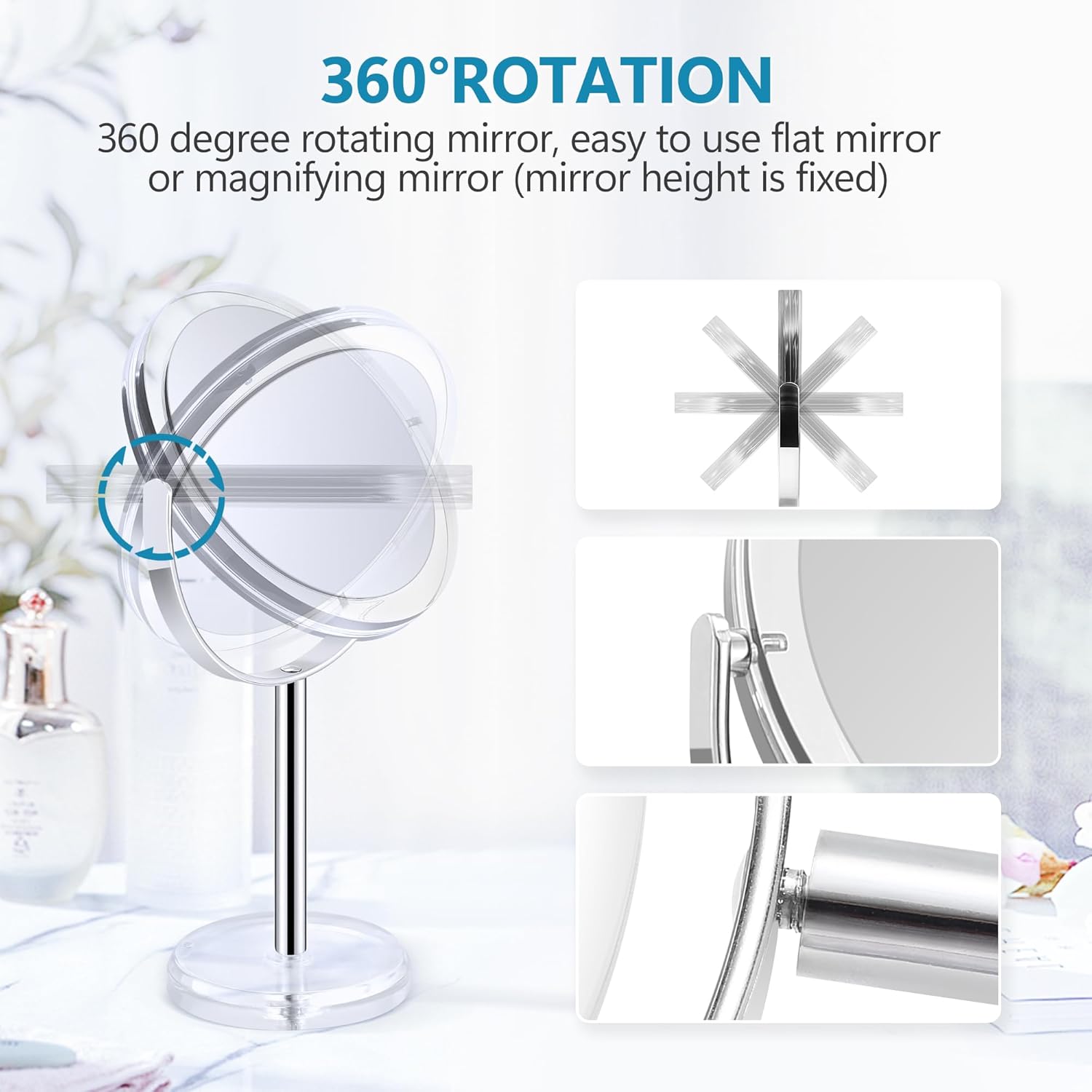 MIYADIVA 20x Magnifying Mirror with Stand