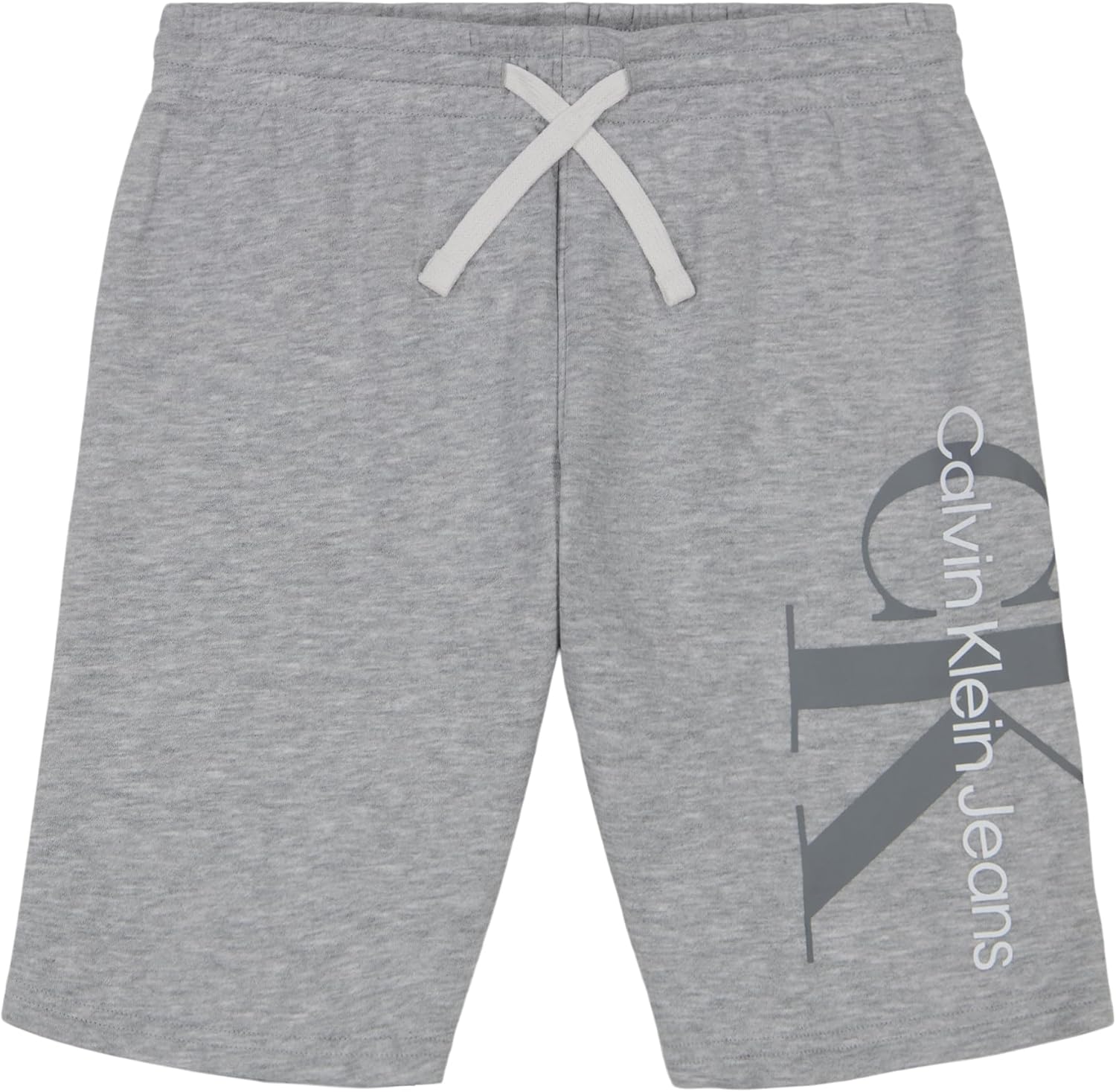 Calvin Klein Boys Pull On Fleece Jogger Shorts Drawstring Closure
