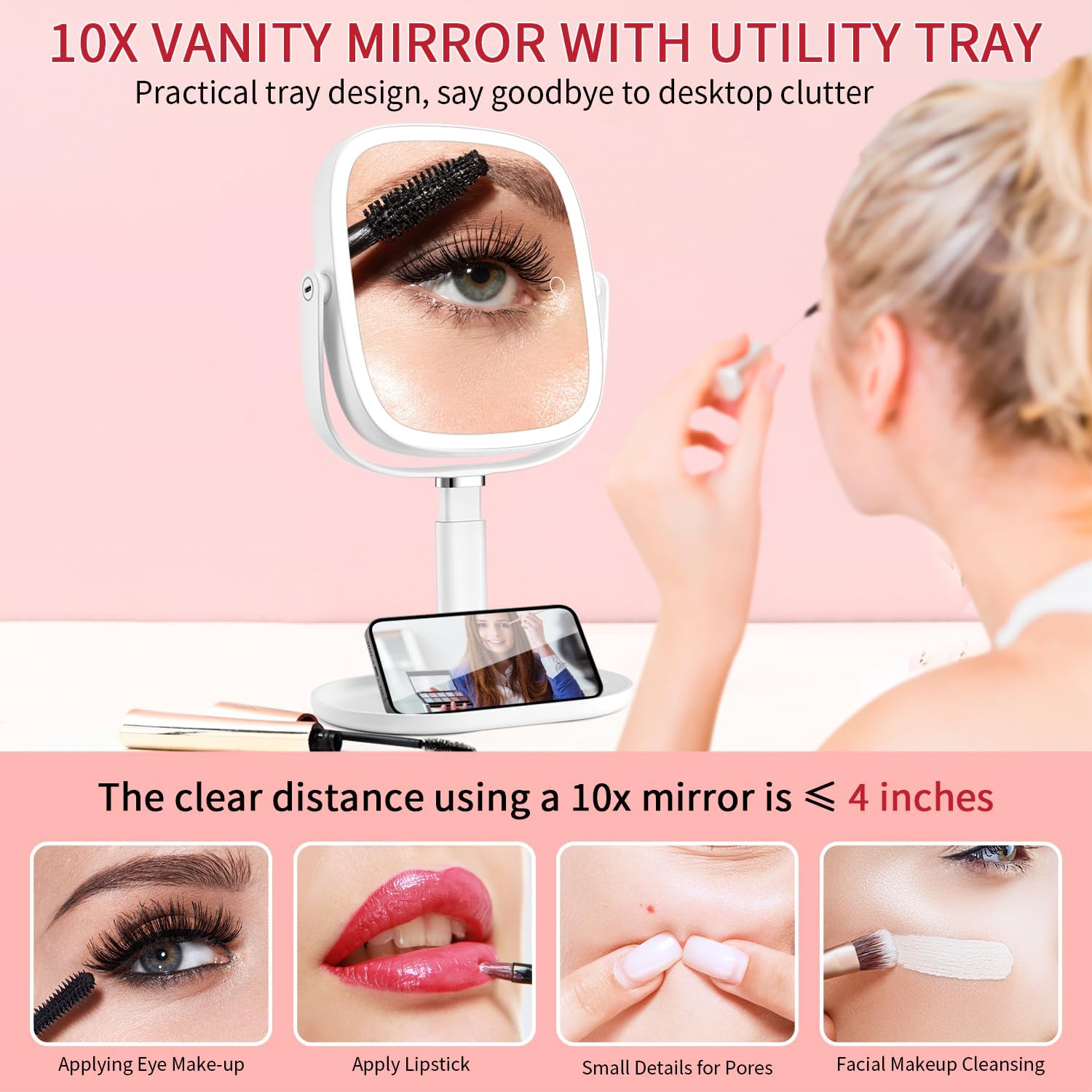 Vanmirr 85 Lighted Makeup Mirror