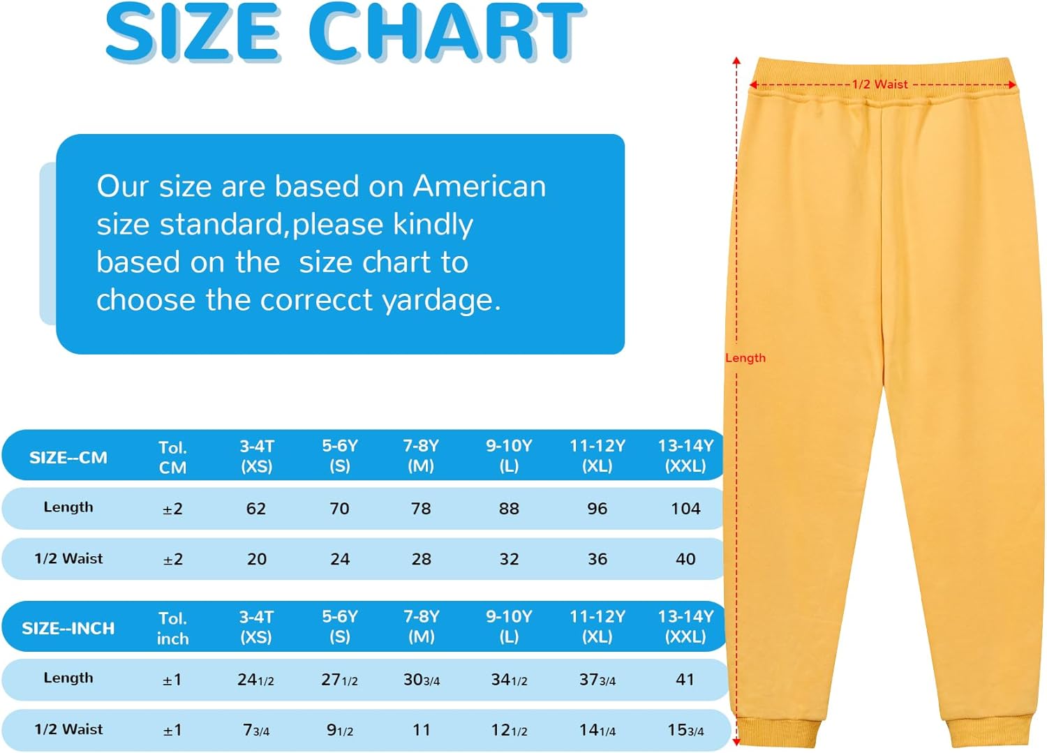 Comfortable Soft Fleece Jogger Pants Toddler-Youth