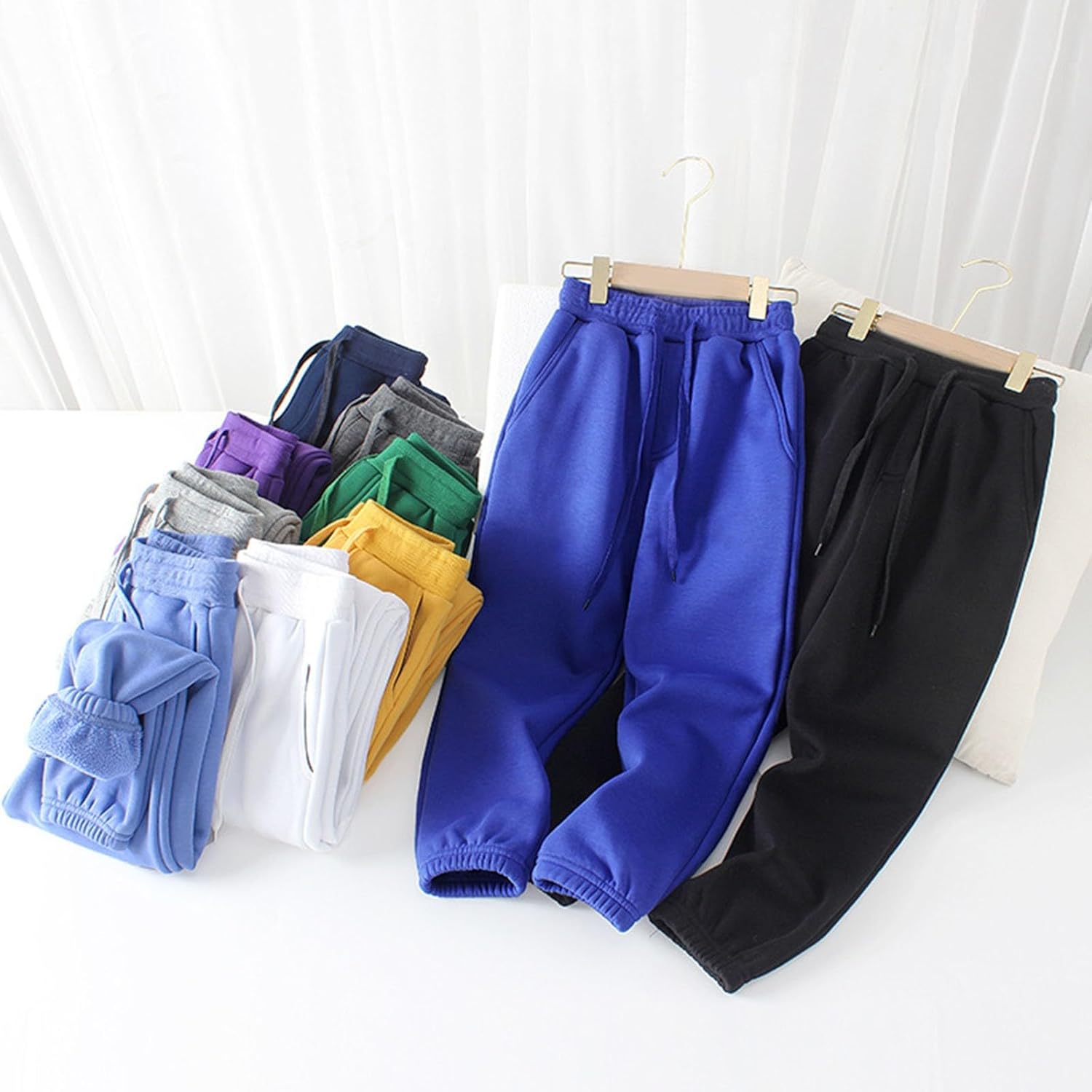 Adorable Toddler Boys Girls Fleece-Lined sweatpants