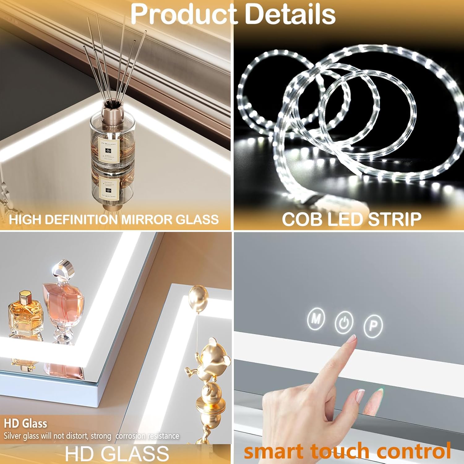 Vanity Mirror with Lights - 1114 LED Makeup Mirror