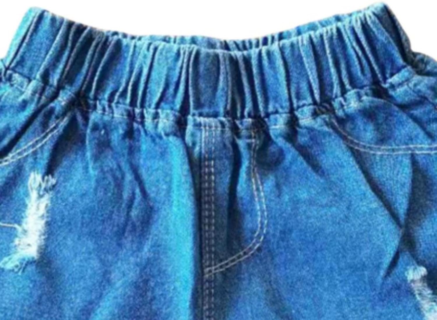 Ride denim toddler boys shorts elastic waist