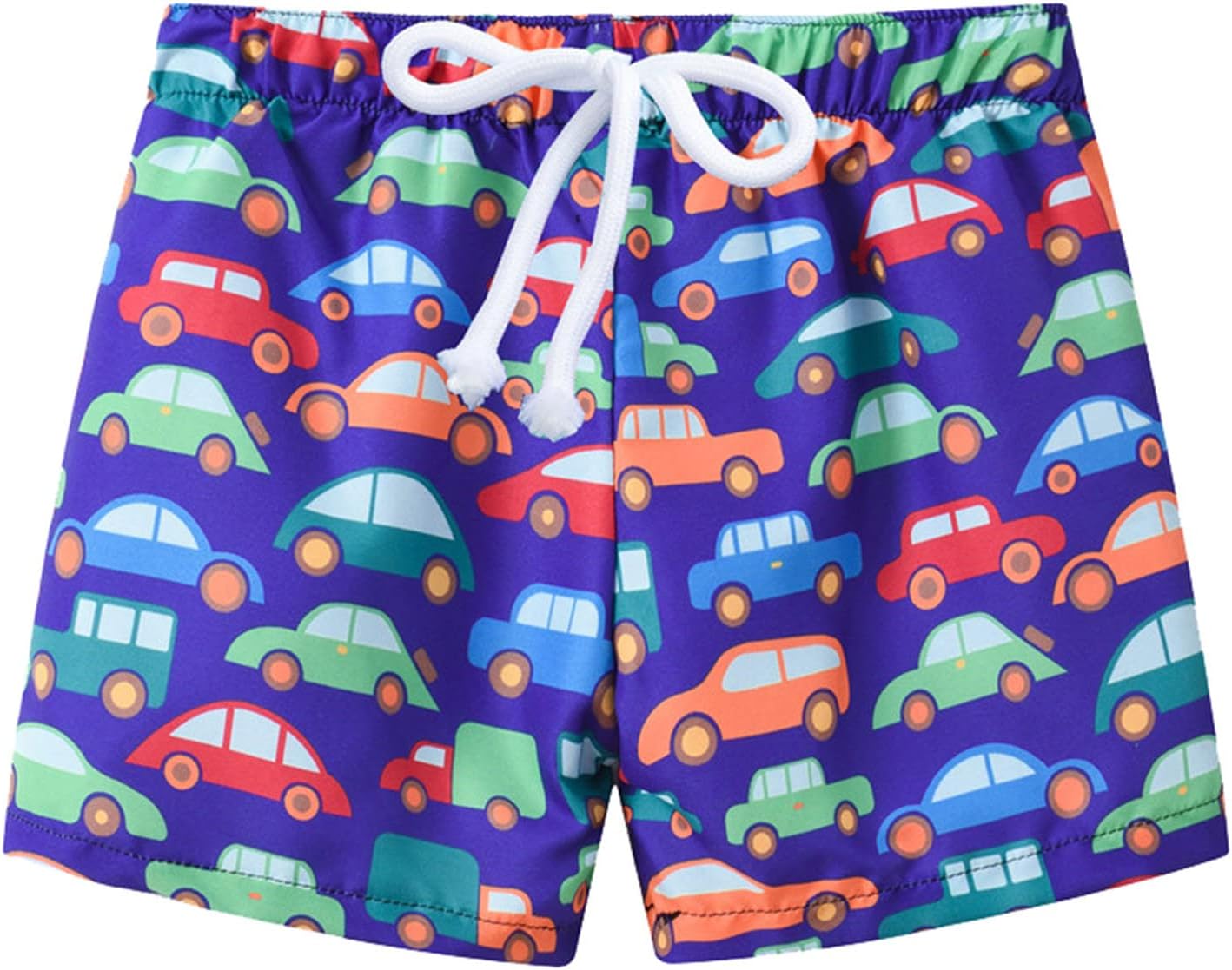 Toddler Boys Summer Lightweight Car Print Shorts