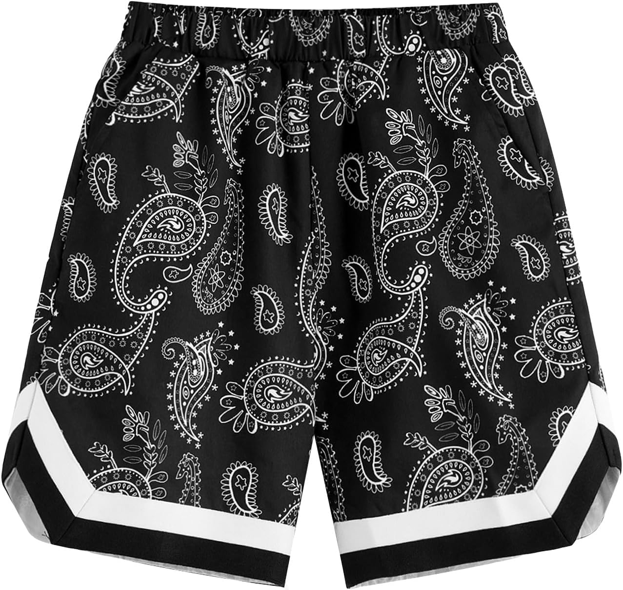 Paisley Print Track Shorts Battle Tested