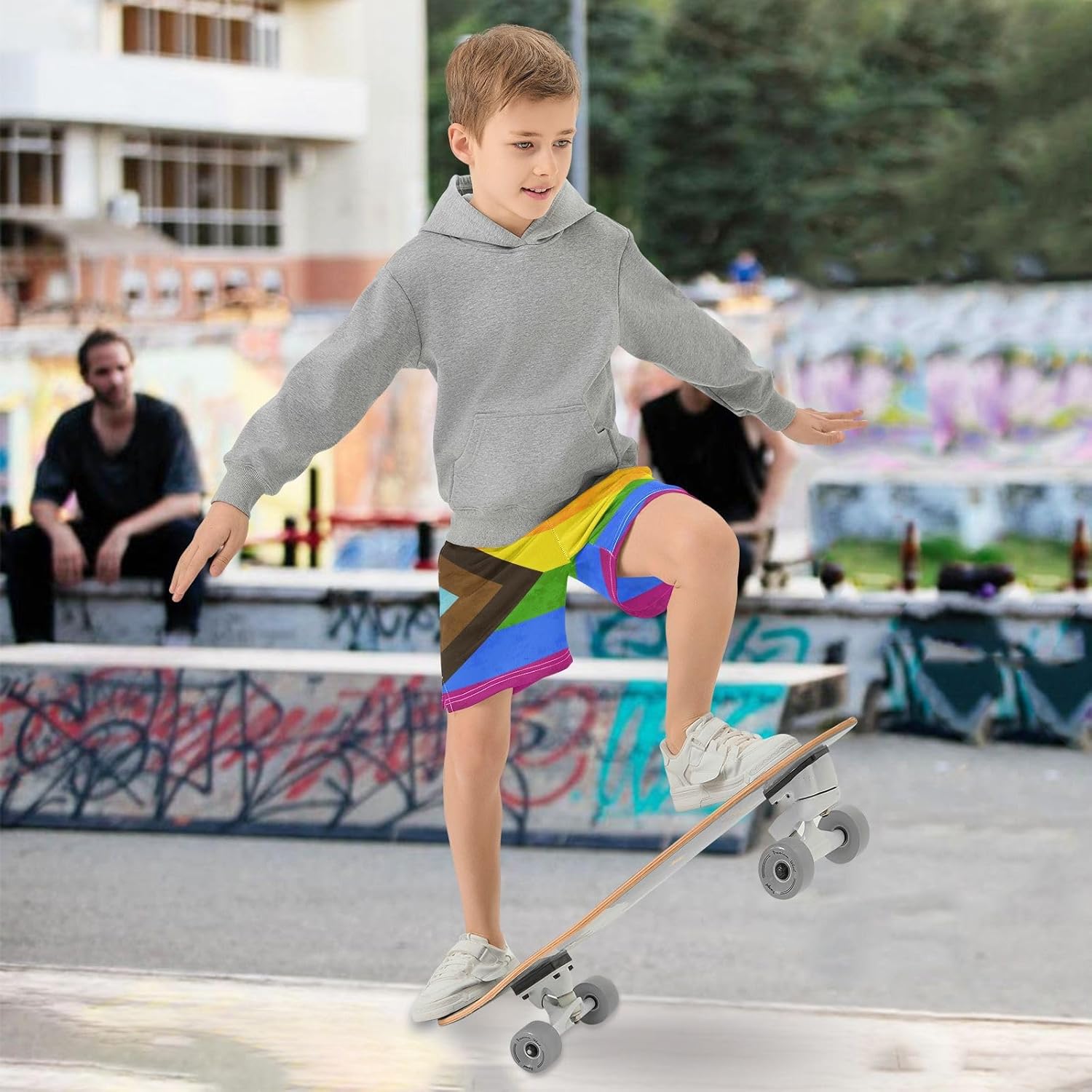 Aflyko Boys Casual Shorts with Pockets for Summer