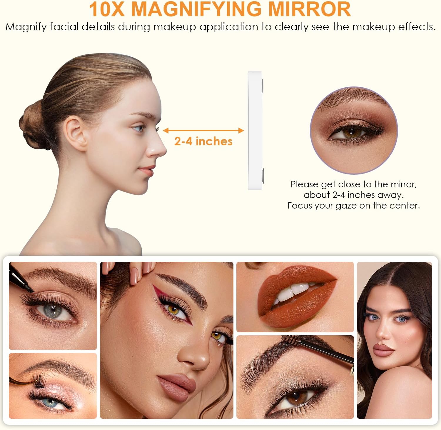 9-Bulb Makeup Mirror with Touch Control