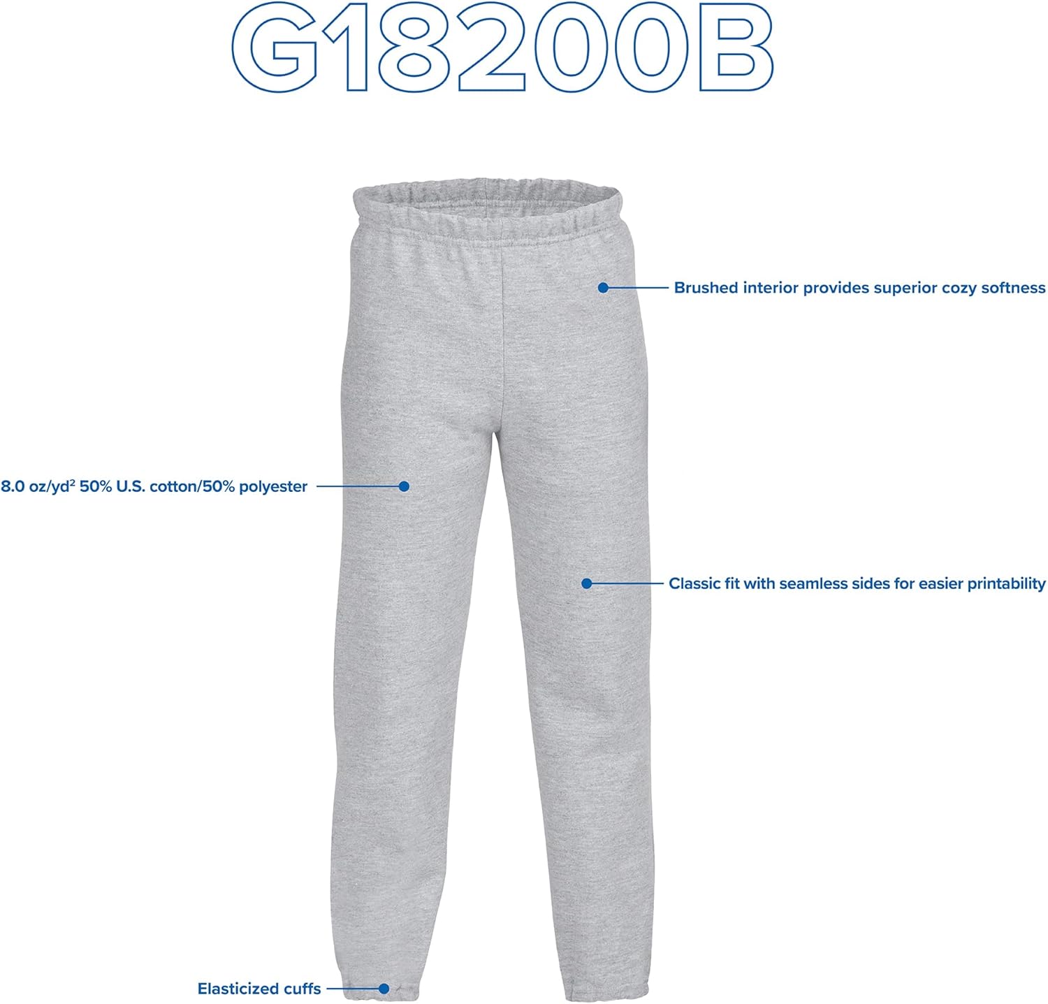 Gildan Kids Elastic Bottom Youth Sweatpants