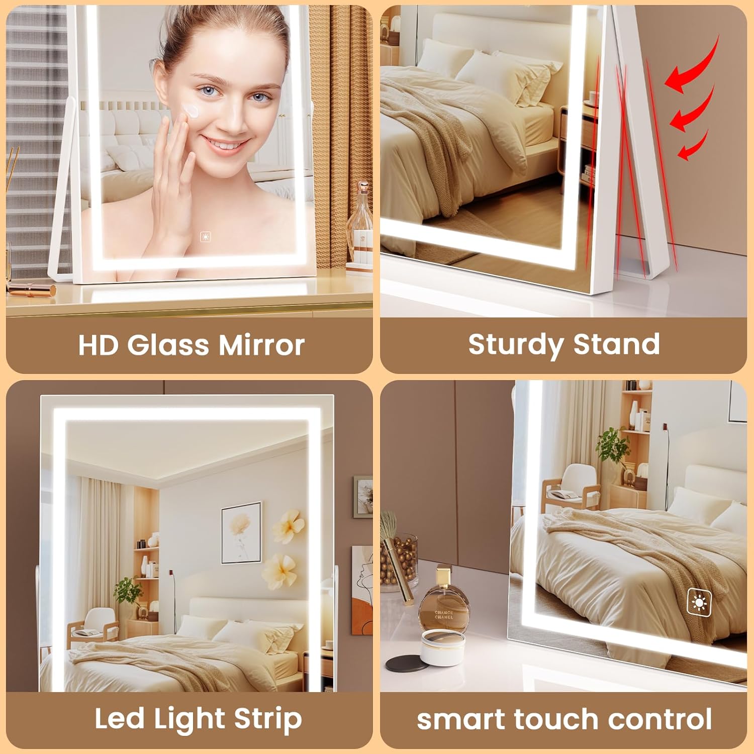Vanity Mirror with Lights - 1114 LED Makeup Mirror