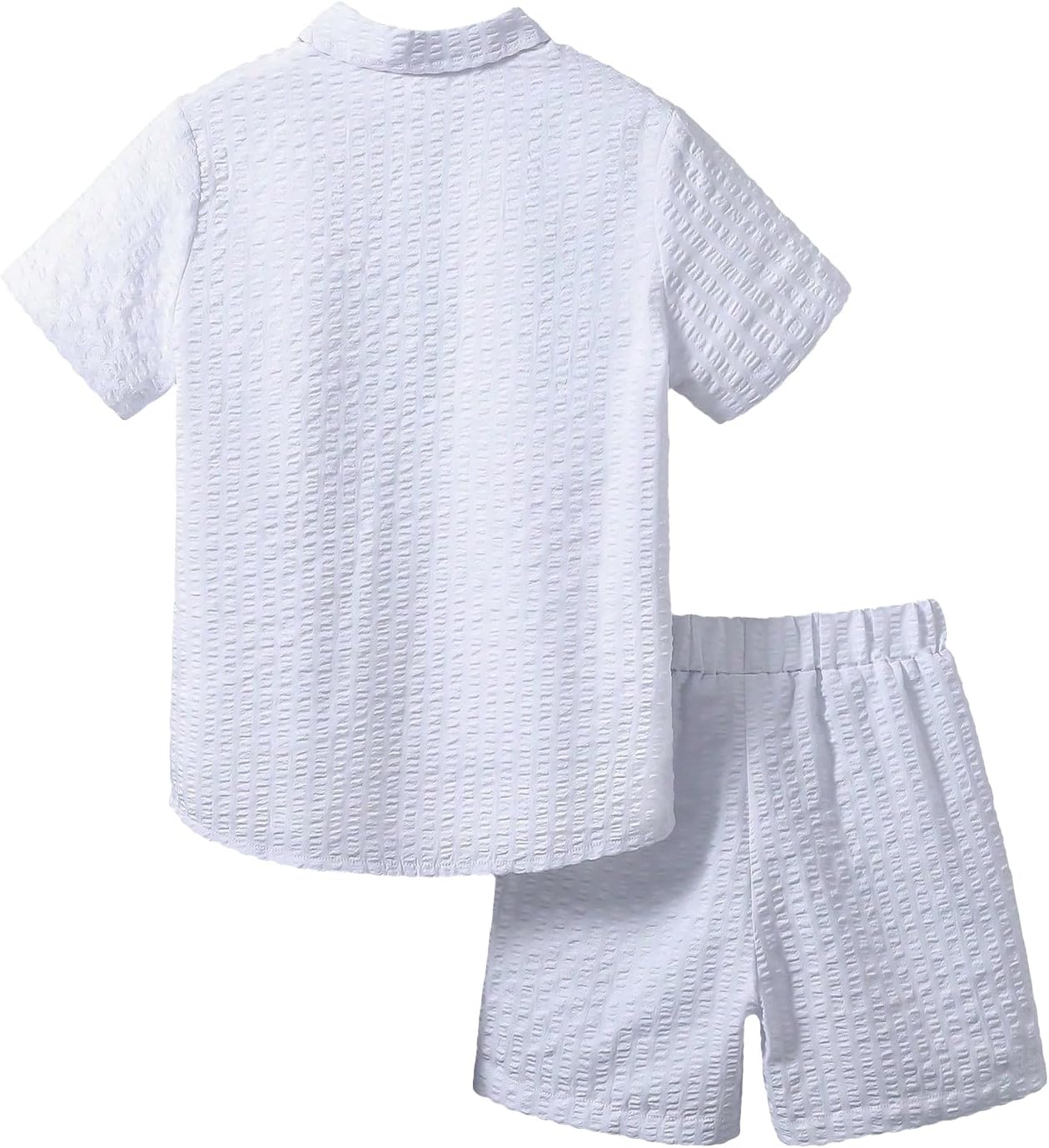 boys casual shirt shorts set