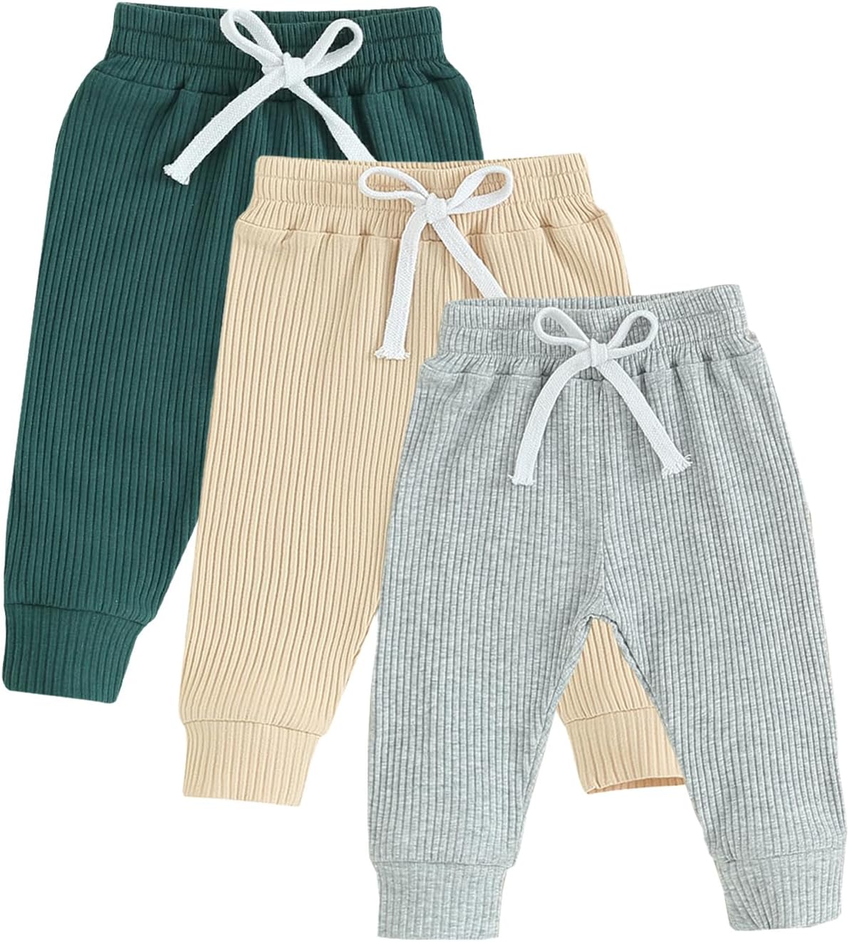 3-Pack Toddler Elastic Casual Pants