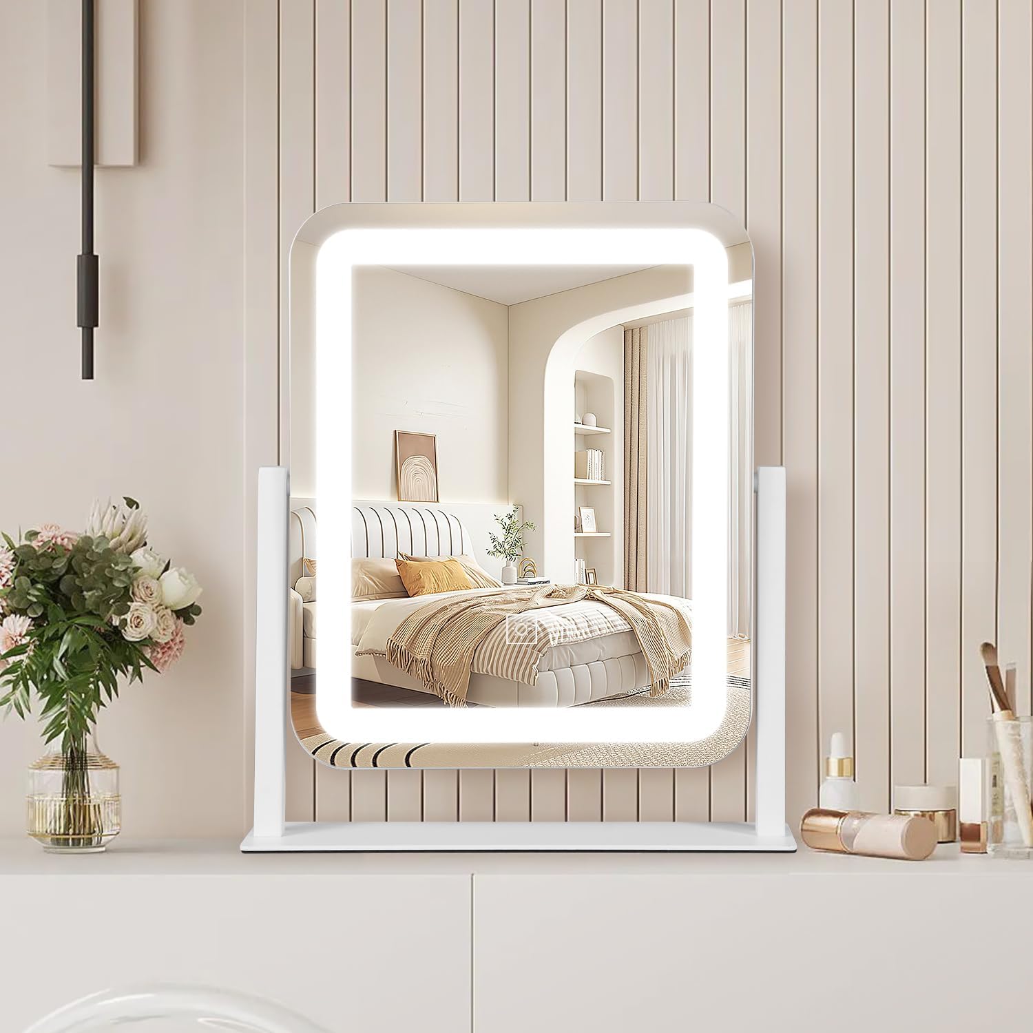 15x126 Inch Vanity Mirror with LED Light and Touch Control