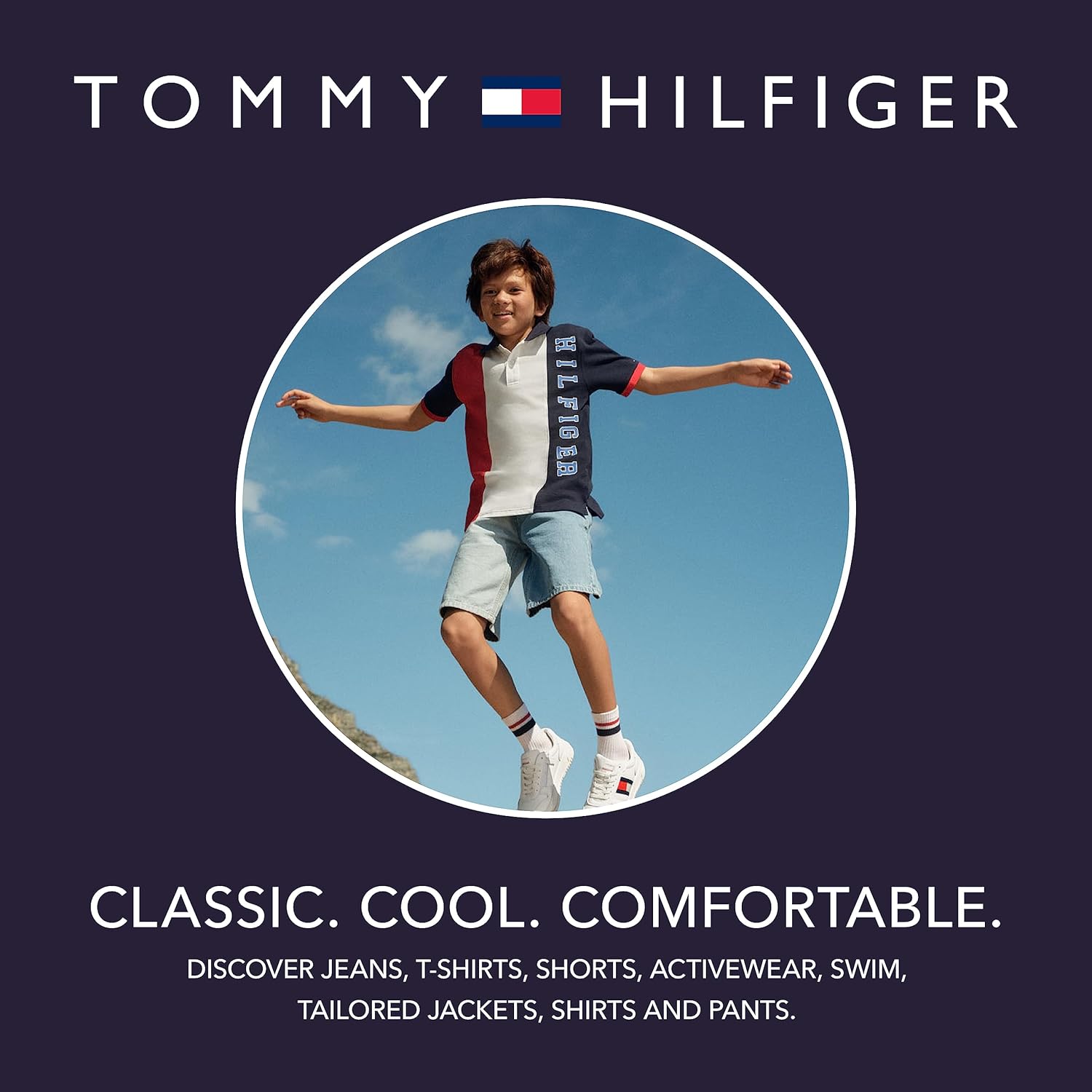 Tommy Hilfiger Boys Pull-On Cargo Short Drawstring Closing with Utility Pockets