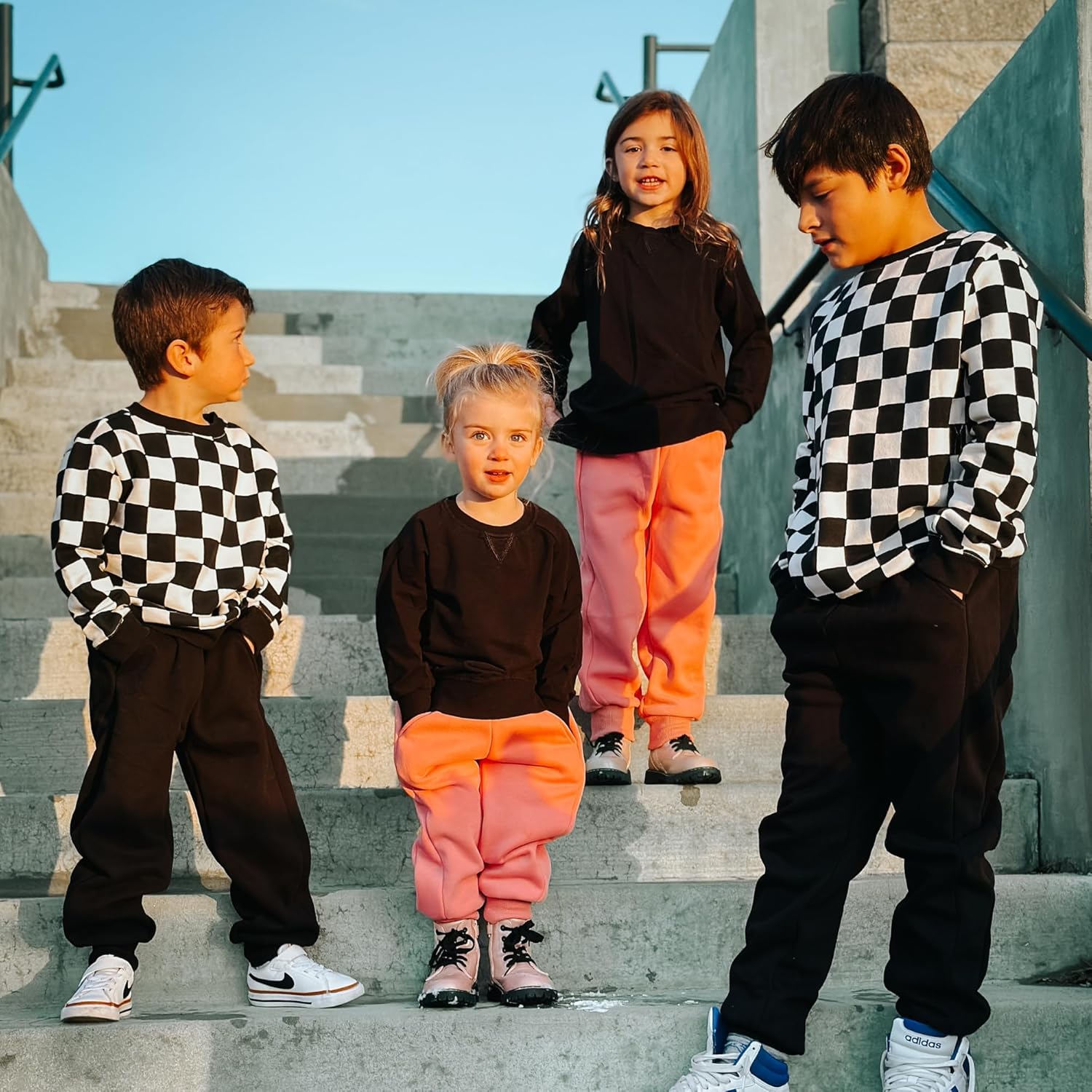 BIG ELEPHANT Fleece Lined Sweatpants for Kids