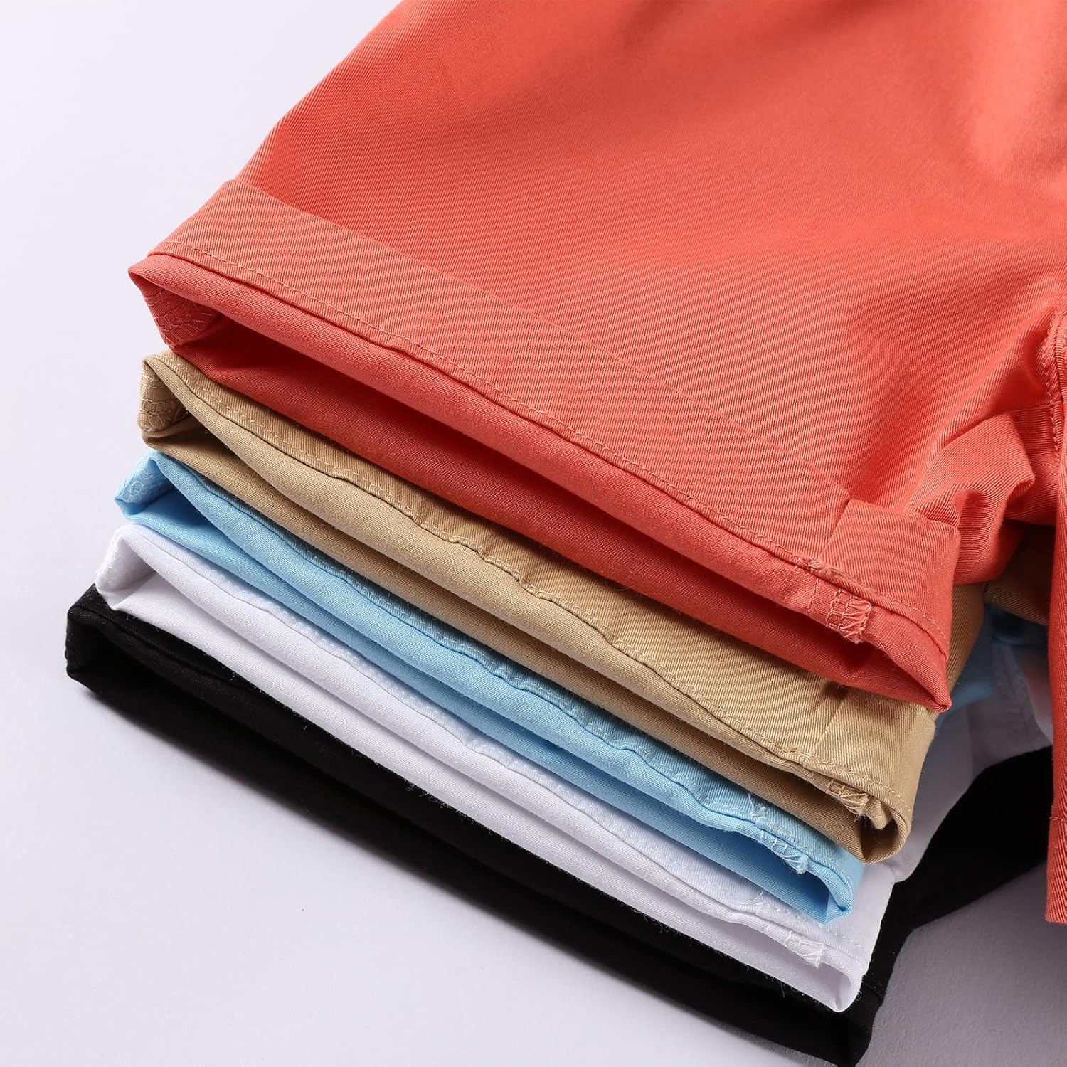 KISBINI Boys Chino Shorts Uniform Perfect for School Casual