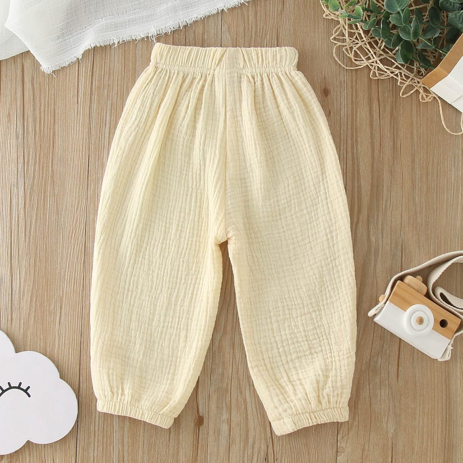 Cotton Linen Joggers for Kids