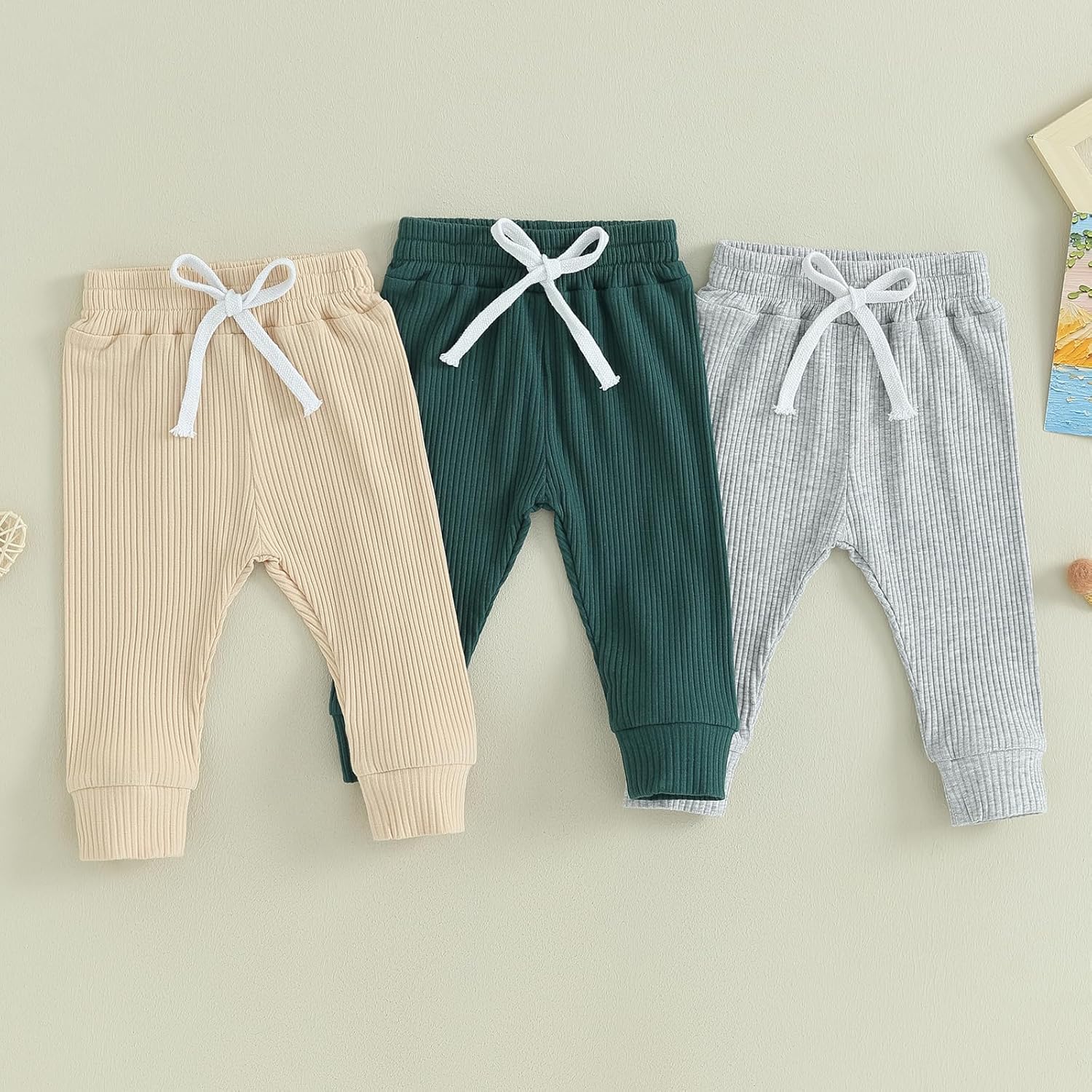 3-Pack Toddler Elastic Casual Pants