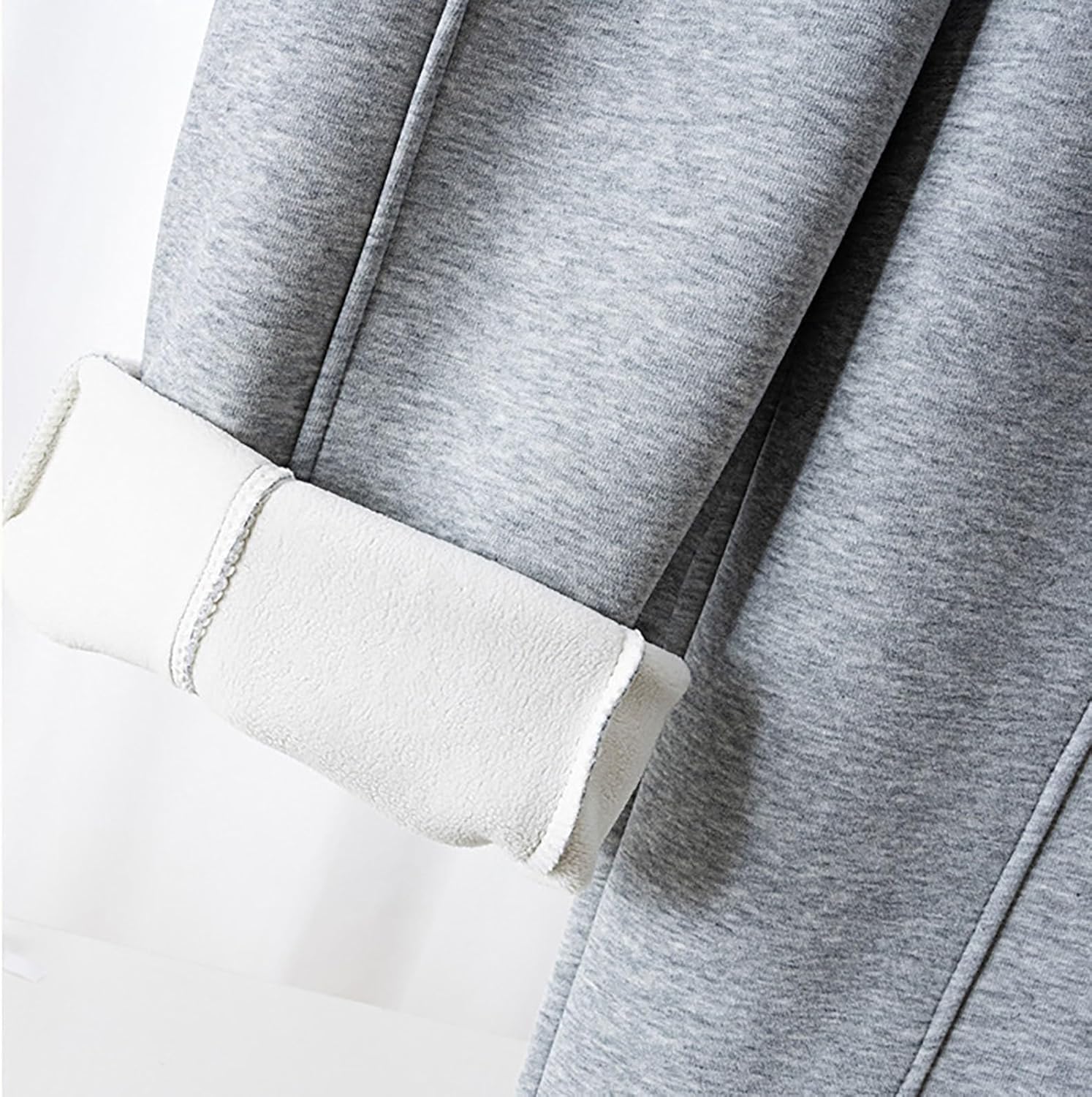 Boys Fleece-Lined Open Bottom Sweatpants with Pockets