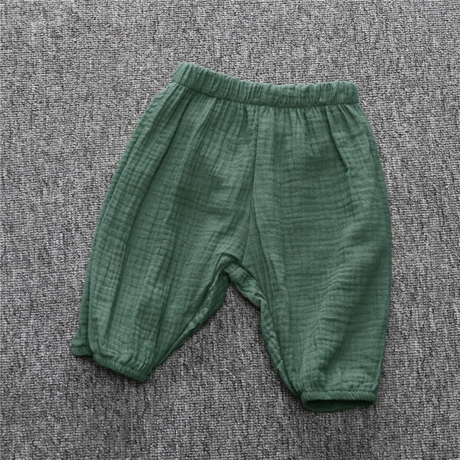 Cotton Linen Joggers for Toddler Boys Girls Harem Pants