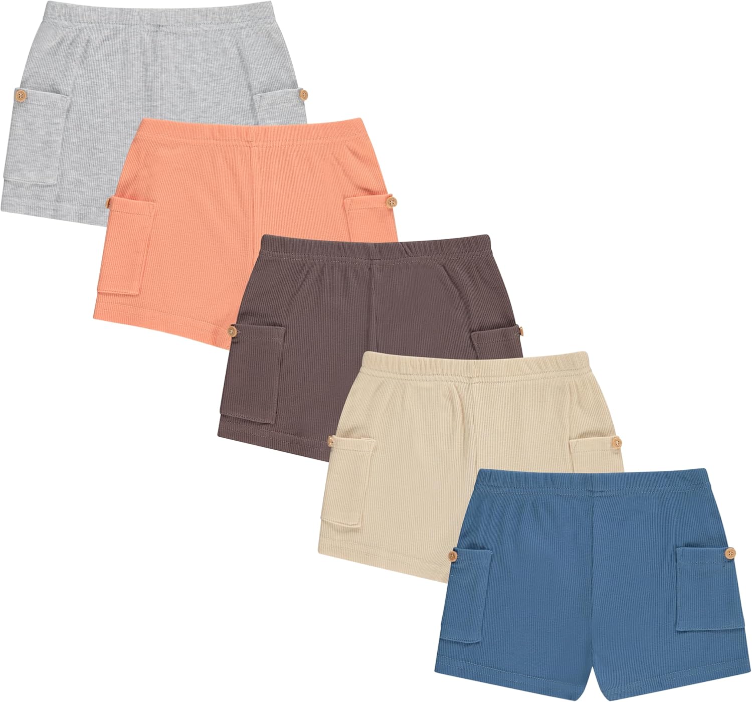 Cudlie 5-Pack Boys Shorts for Toddlers